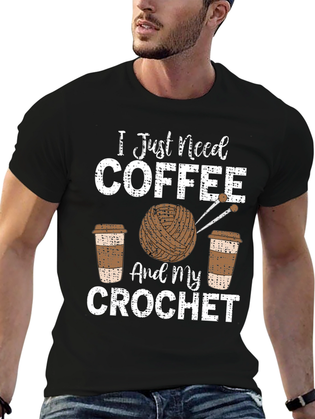 Coffee & Crochet T-Shirt - Hobby Tee