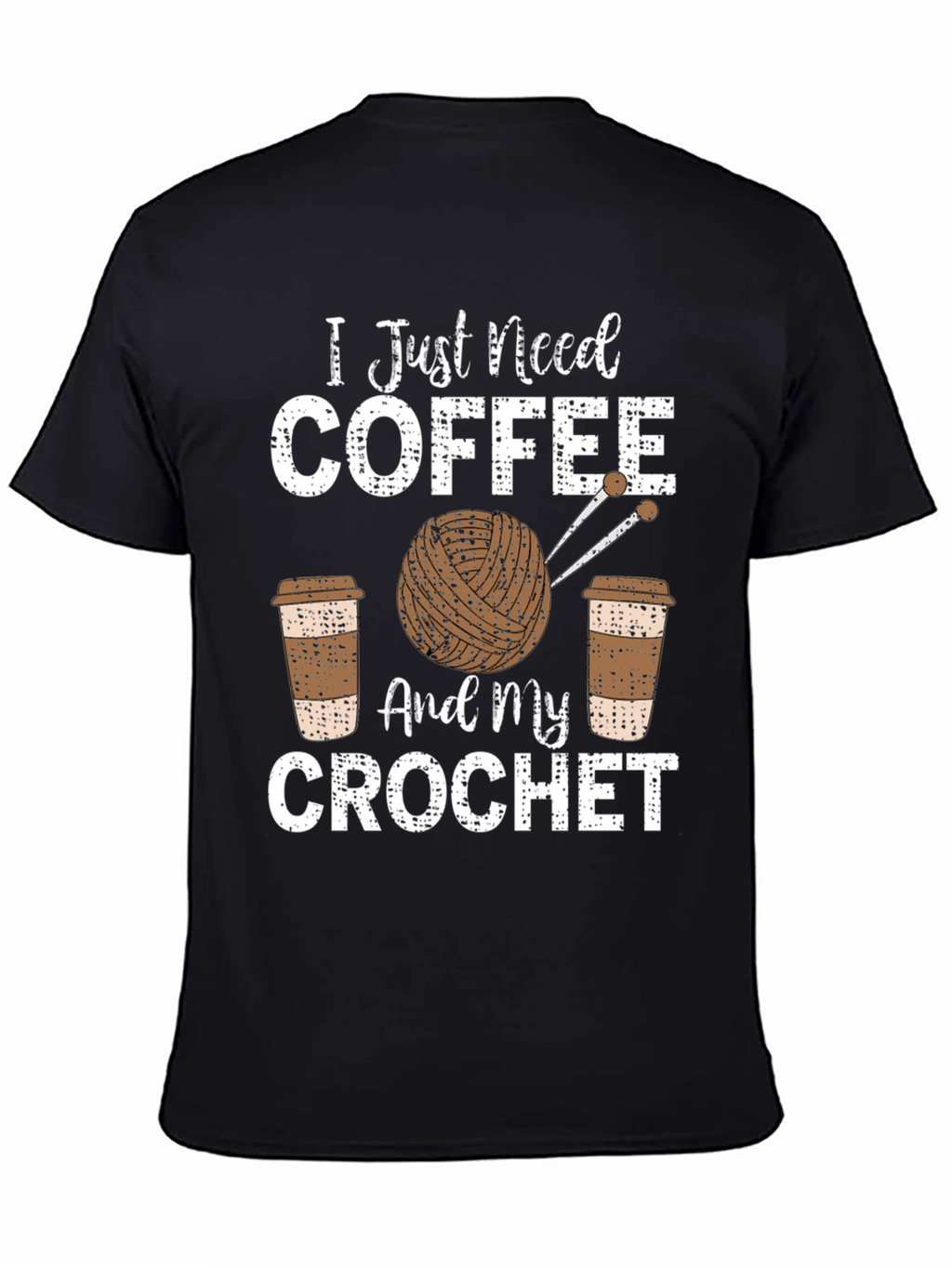 Coffee & Crochet T-Shirt - Hobby Tee