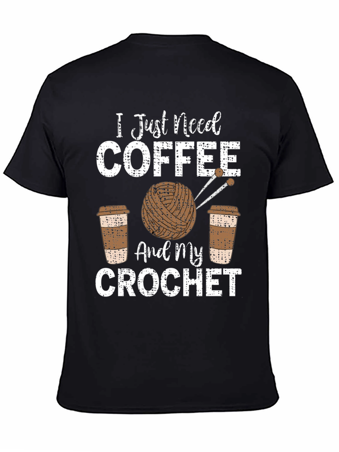 Coffee & Crochet T-Shirt - Hobby Tee
