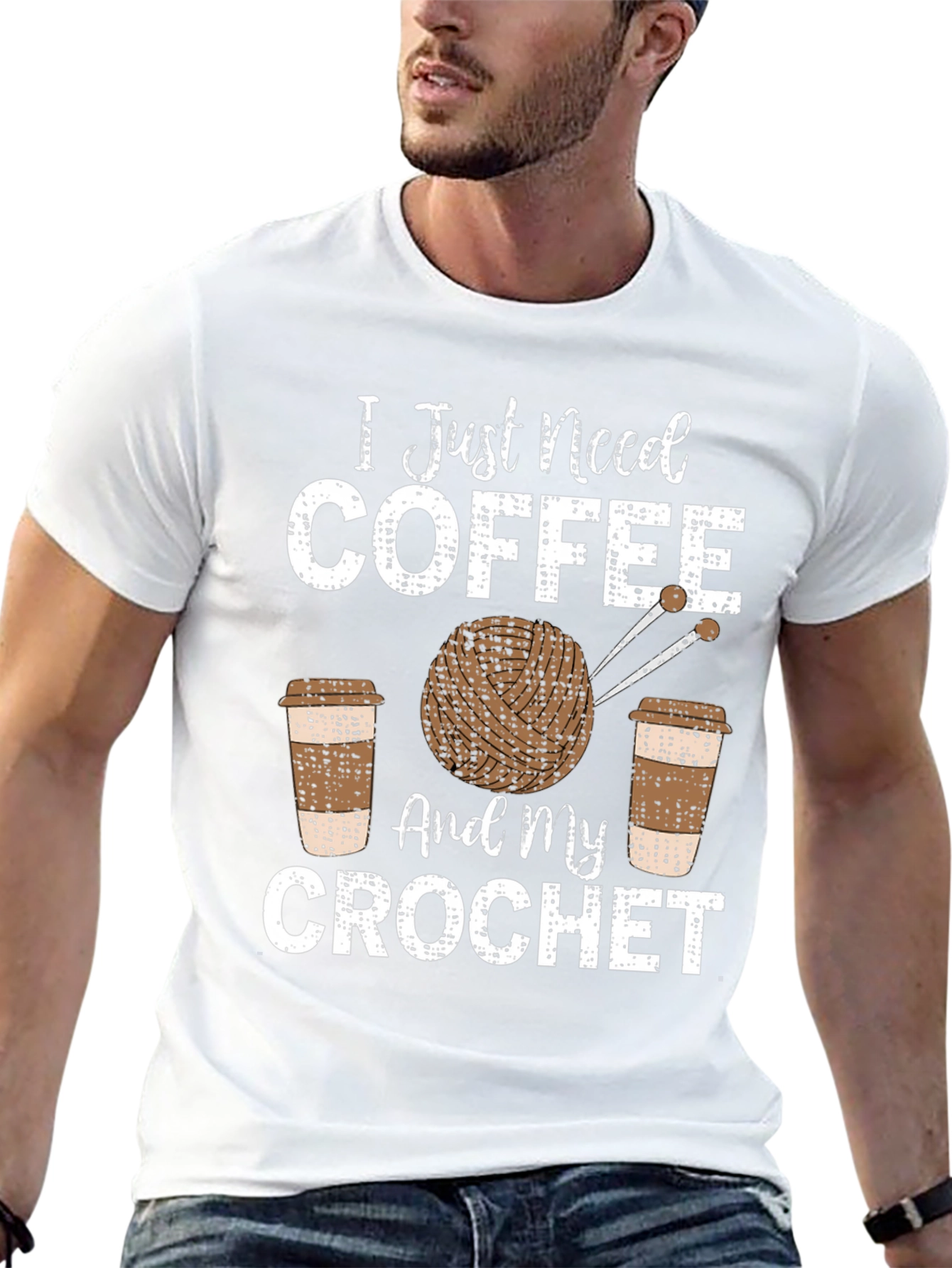 Coffee & Crochet T-Shirt - Hobby Tee