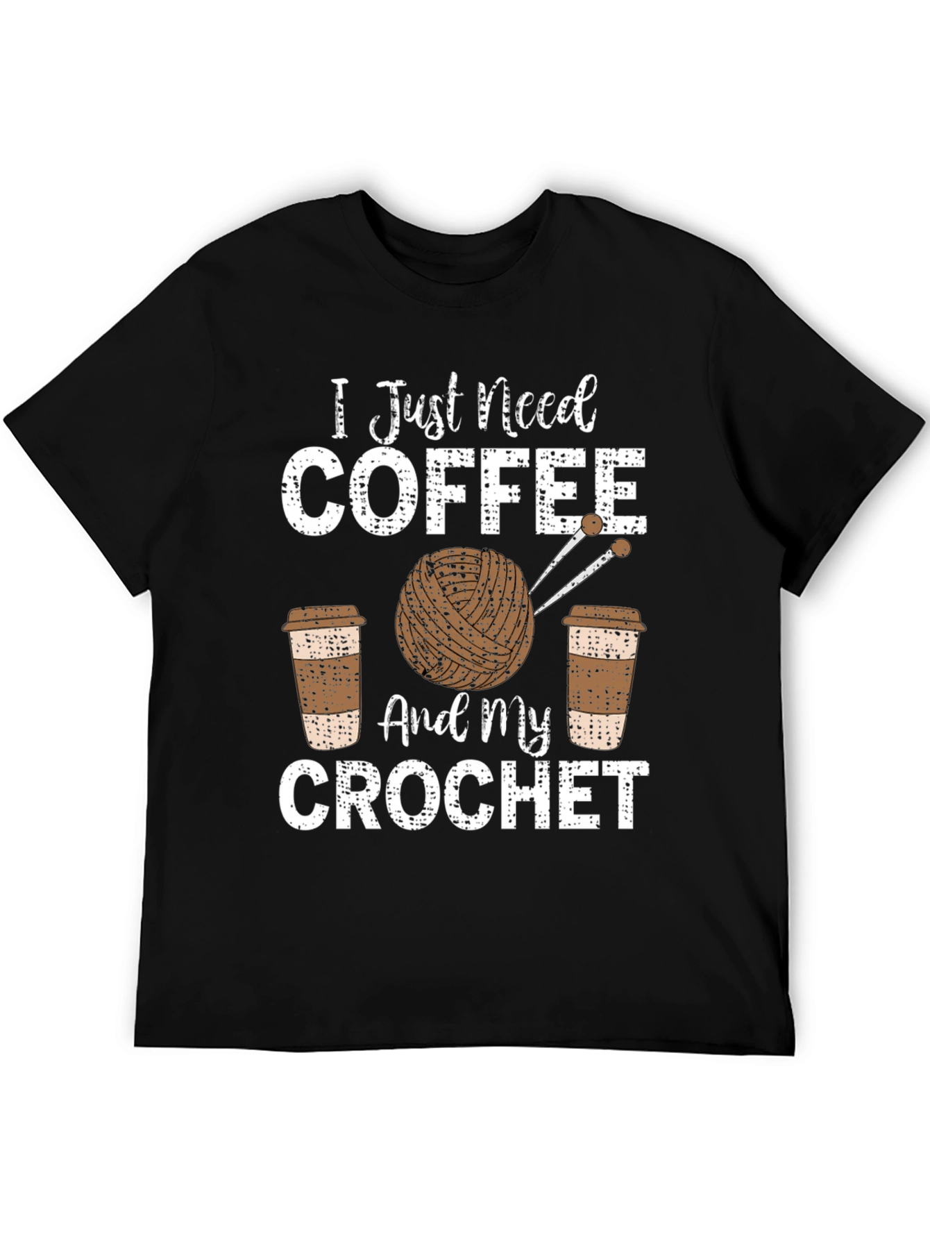 Coffee & Crochet T-Shirt - Hobby Tee
