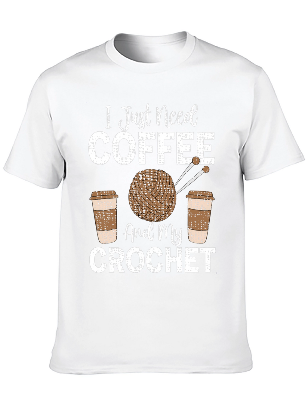 Coffee & Crochet T-Shirt - Hobby Tee
