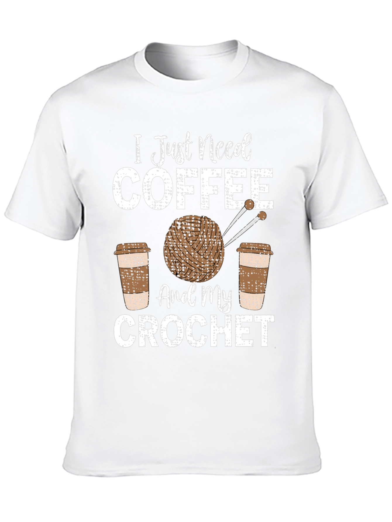 Coffee & Crochet T-Shirt - Hobby Tee