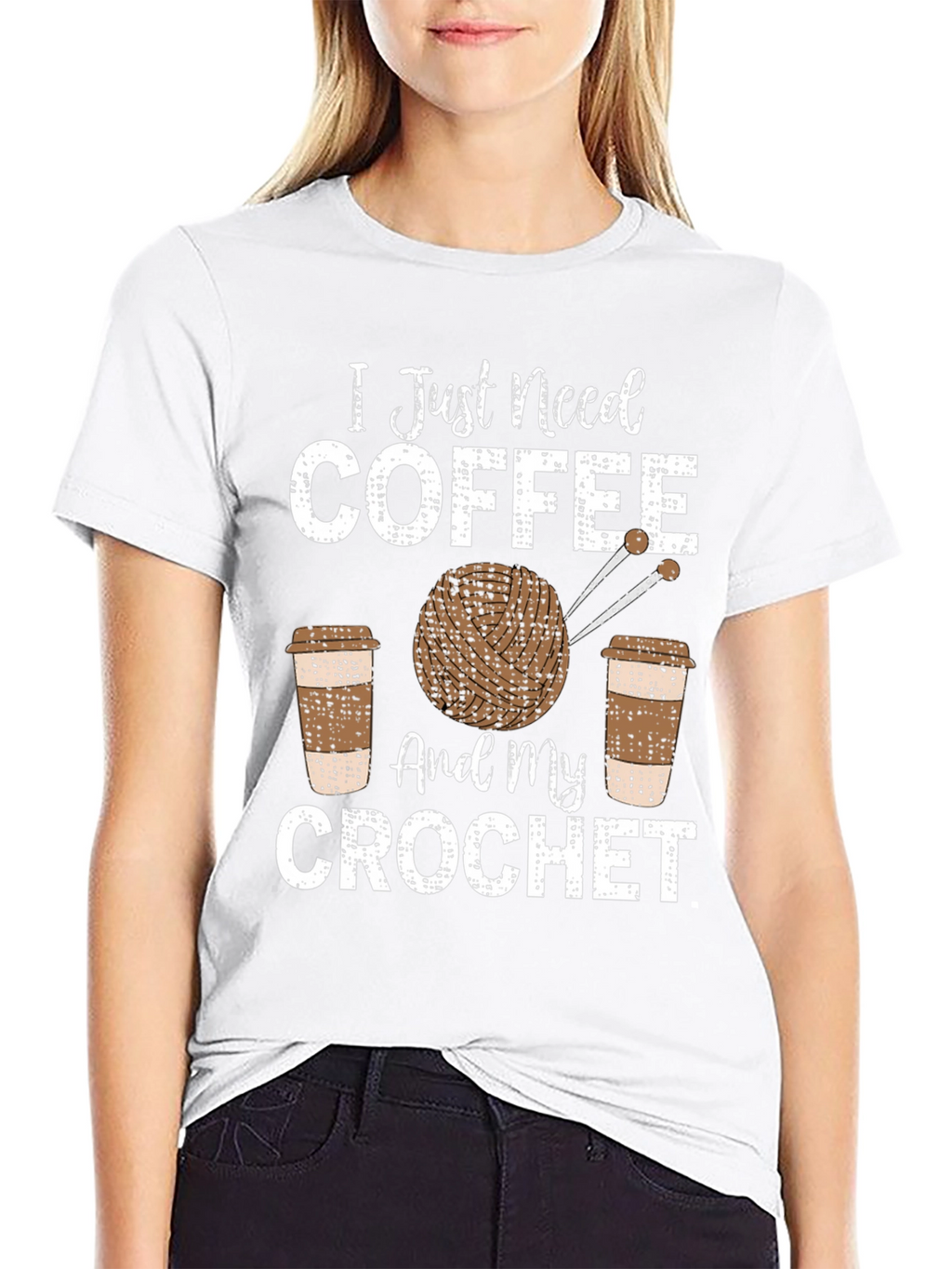 Coffee & Crochet T-Shirt - Hobby Tee