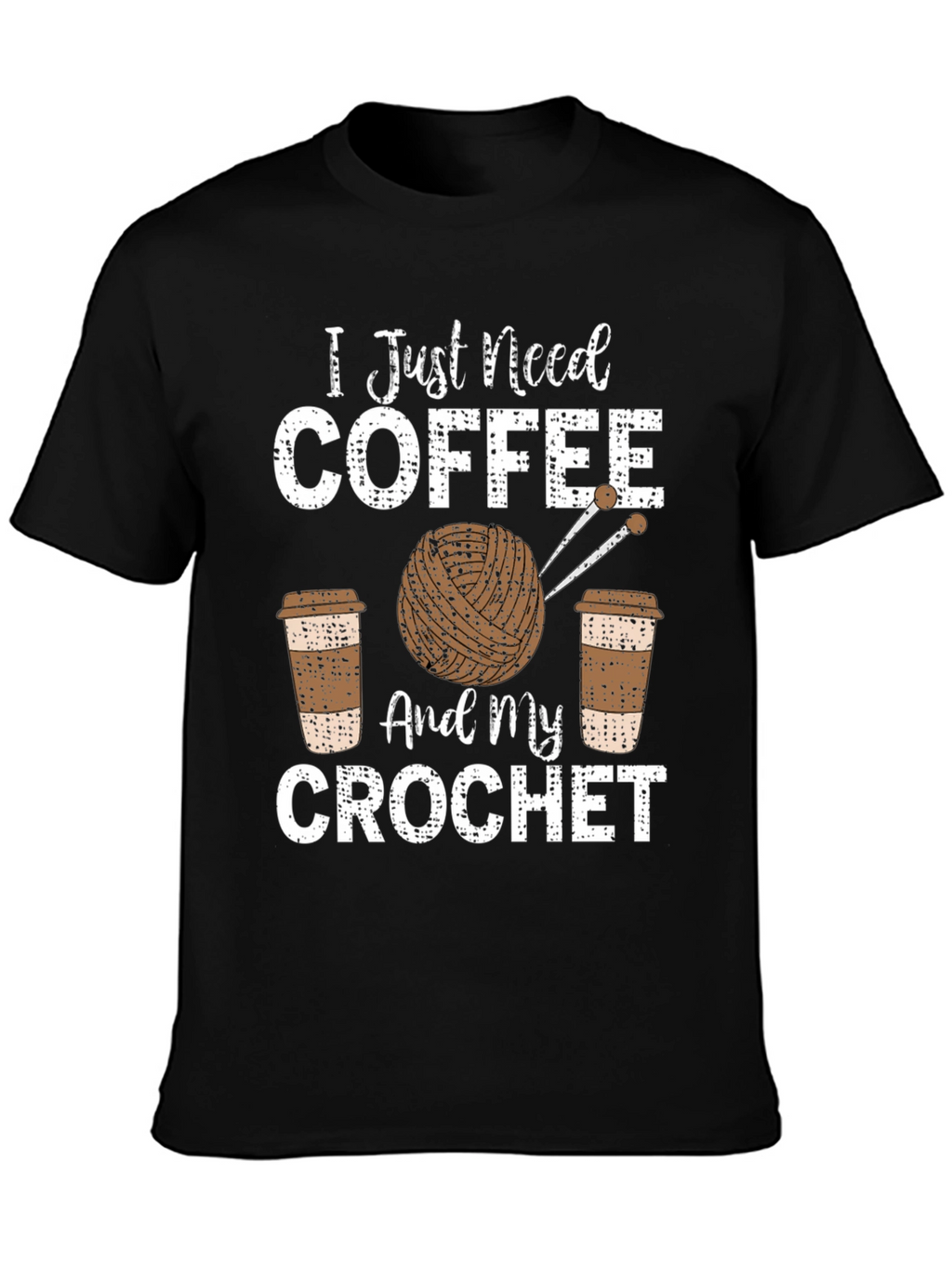 Coffee & Crochet T-Shirt - Hobby Tee