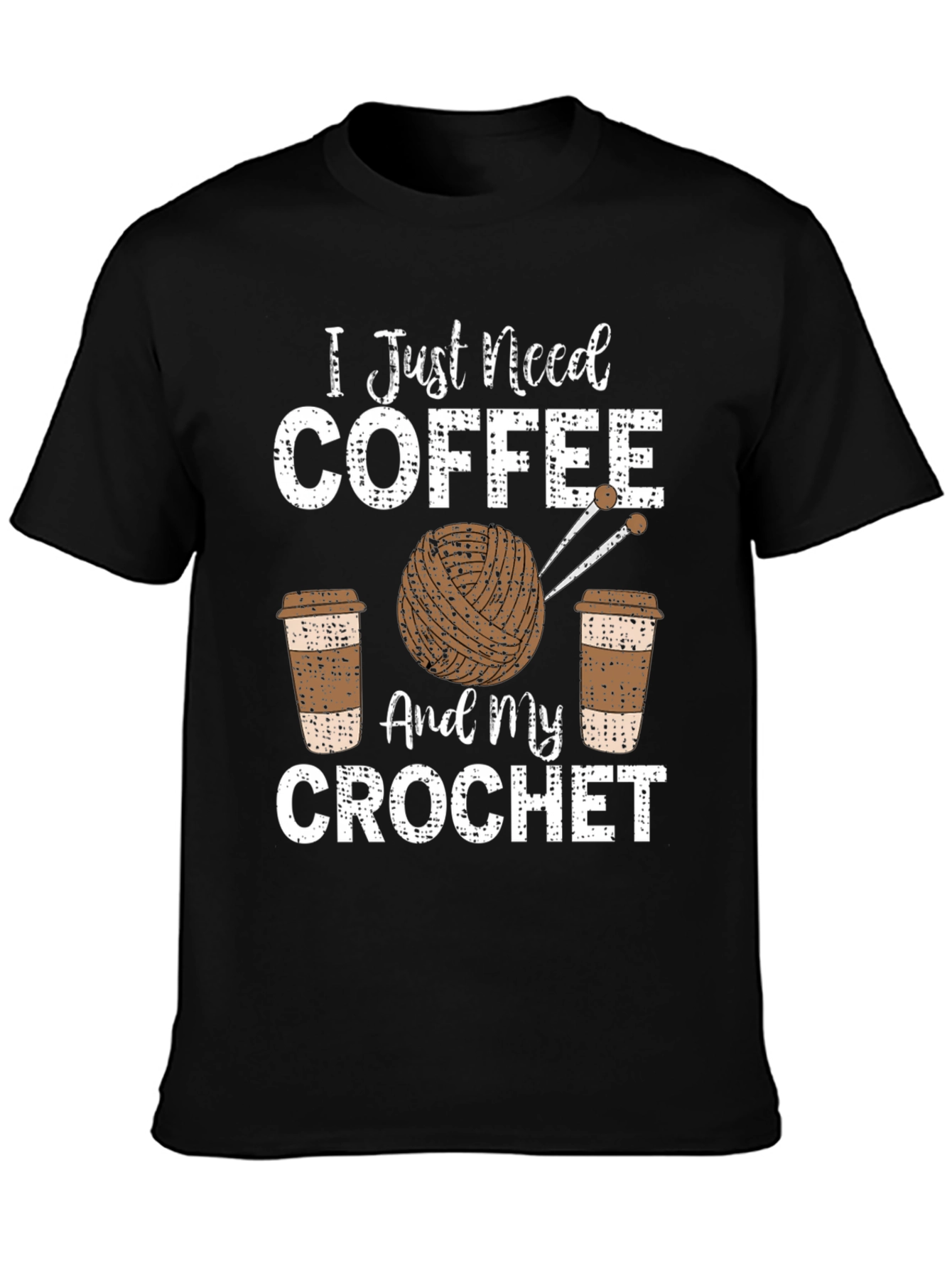 Coffee & Crochet T-Shirt - Hobby Tee