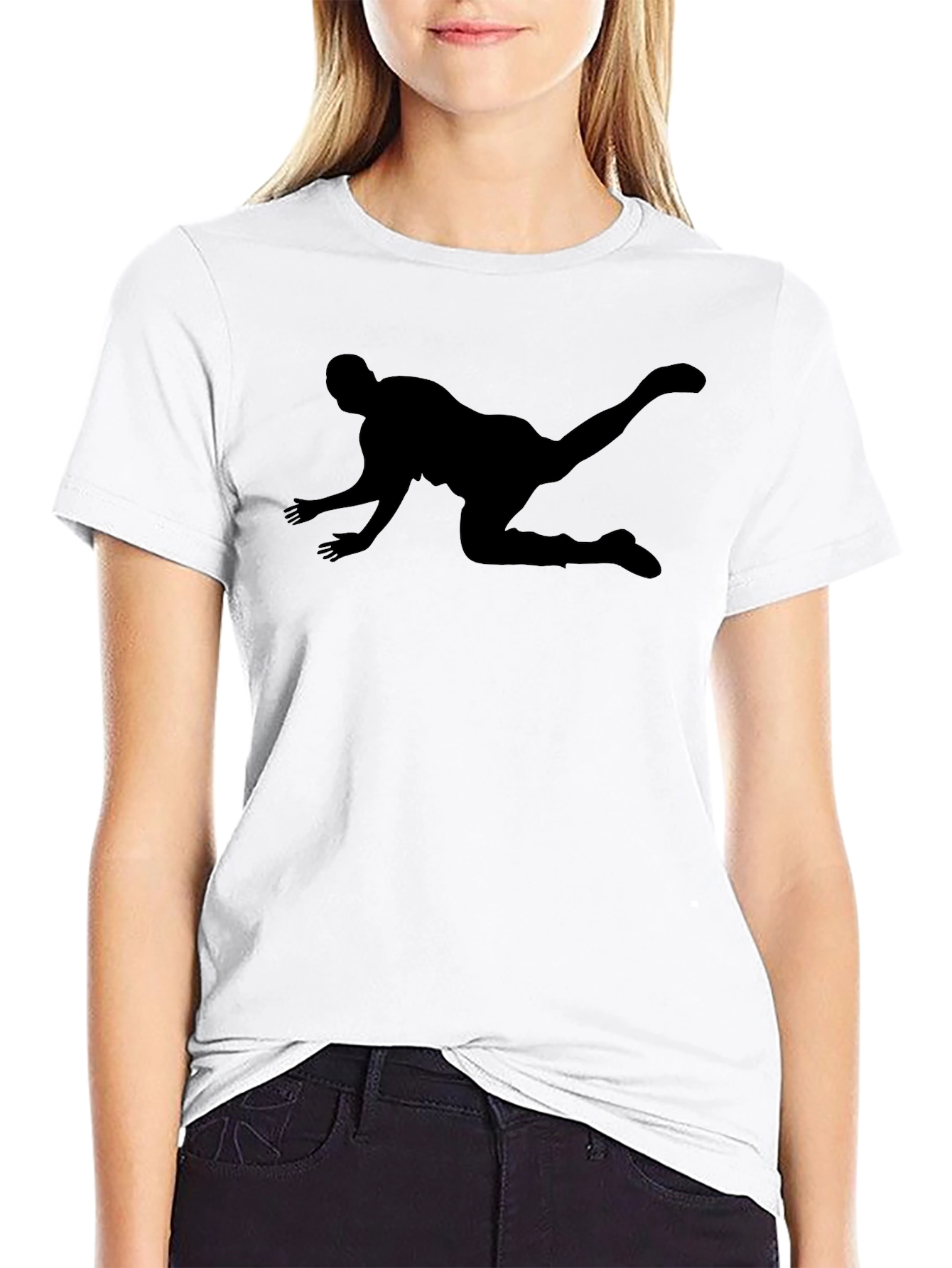 Silhouette Pose Graphic Tee - Classic Black