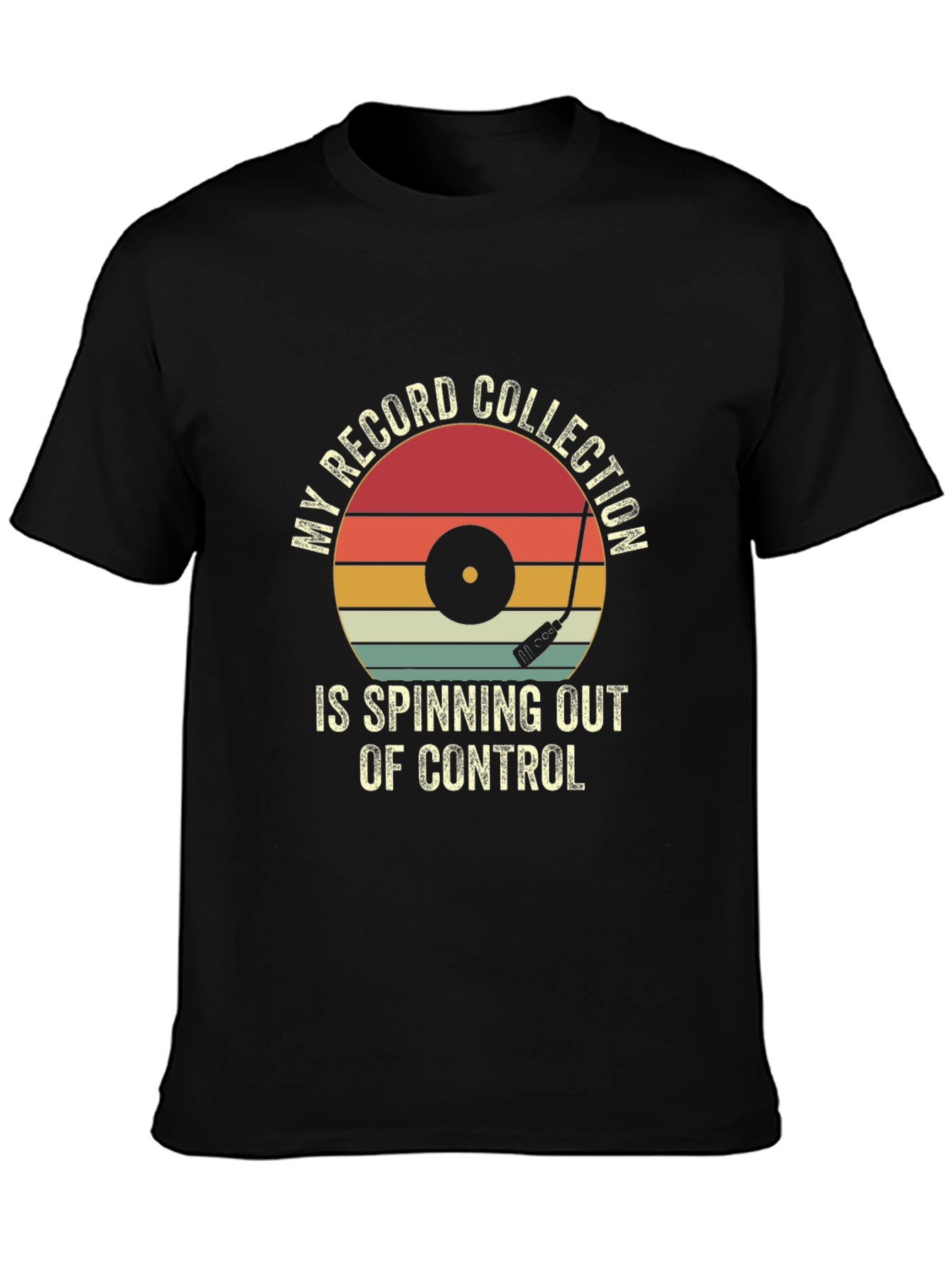 My Record Collection Spinning Tee - Music Lover Shirt