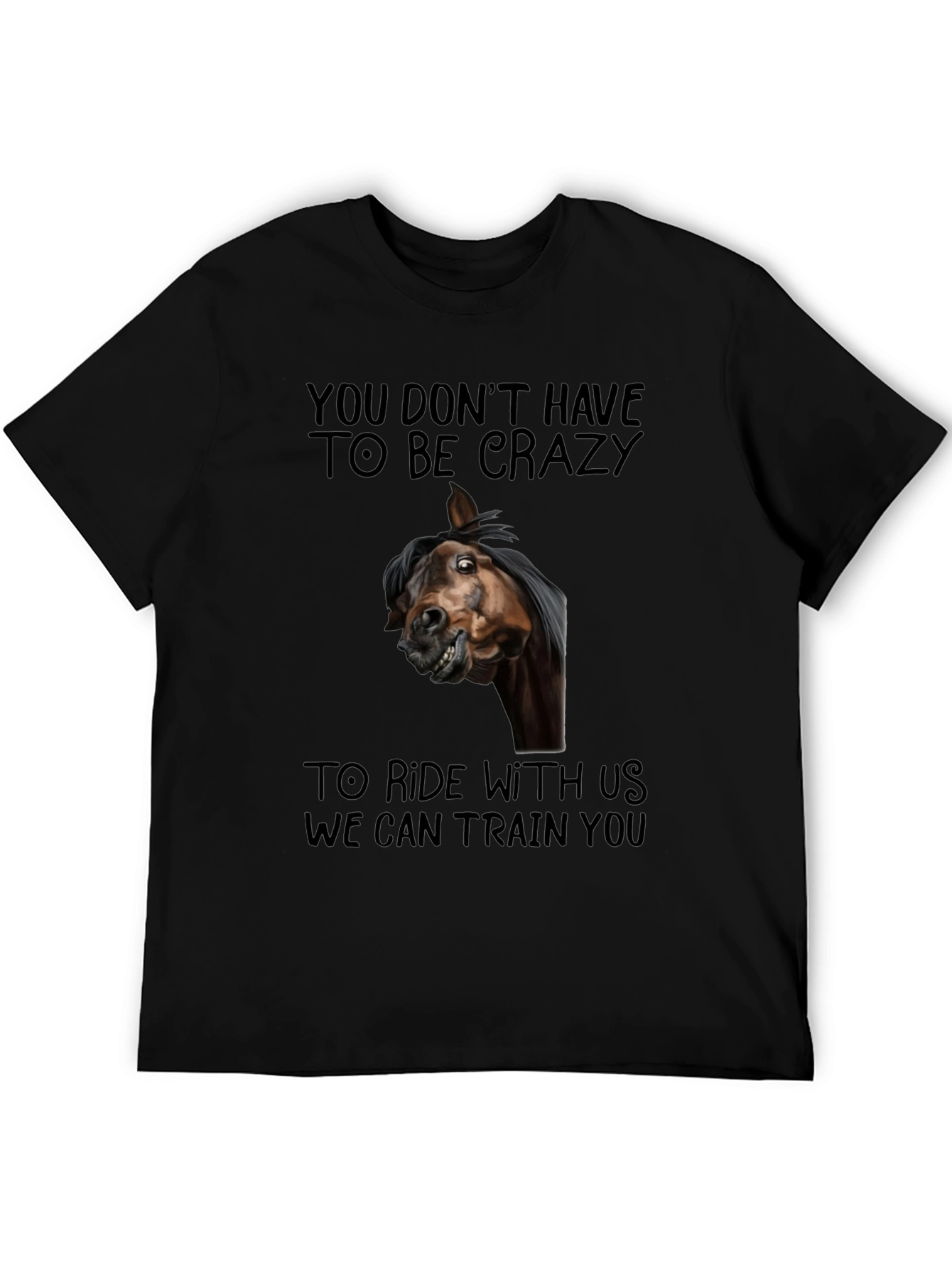 Crazy Horse Graphic Tee - Ride With Us T-Shirt