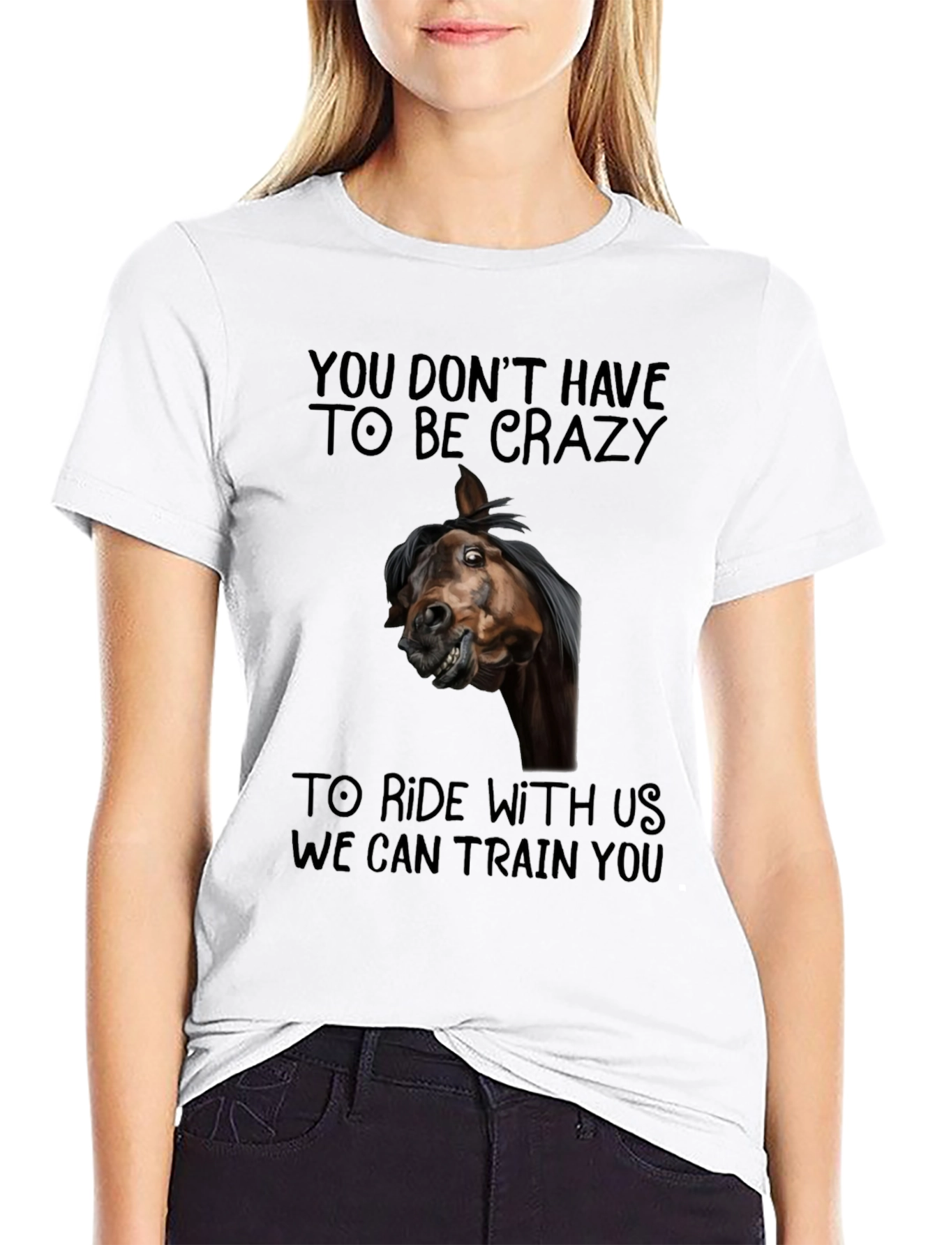 Crazy Horse Graphic Tee - Ride With Us T-Shirt