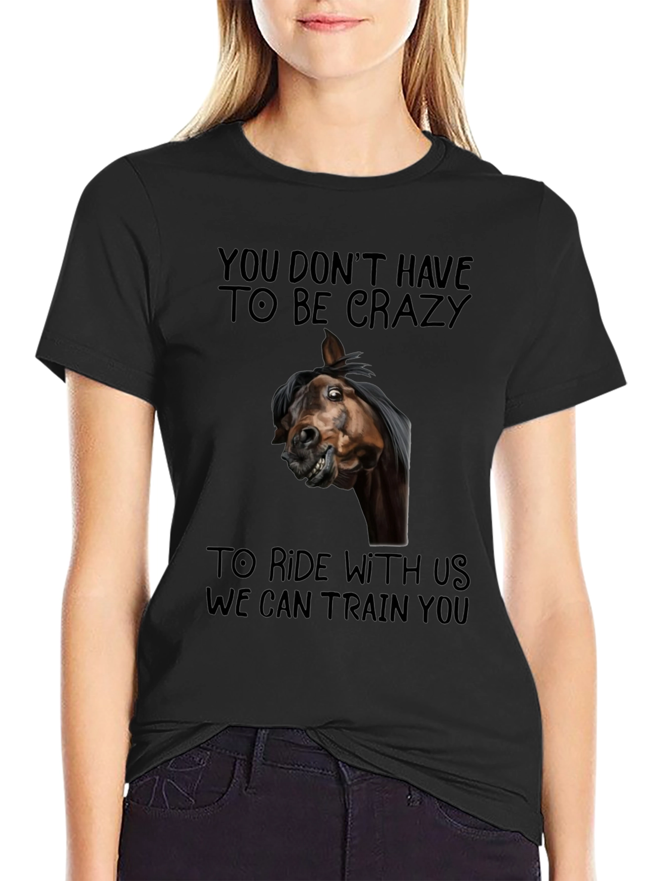 Crazy Horse Graphic Tee - Ride With Us T-Shirt