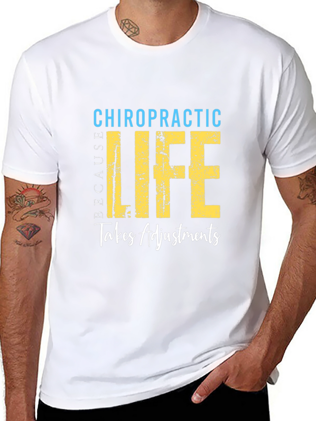Chiropractic Life Takes Adjustments T-Shirt