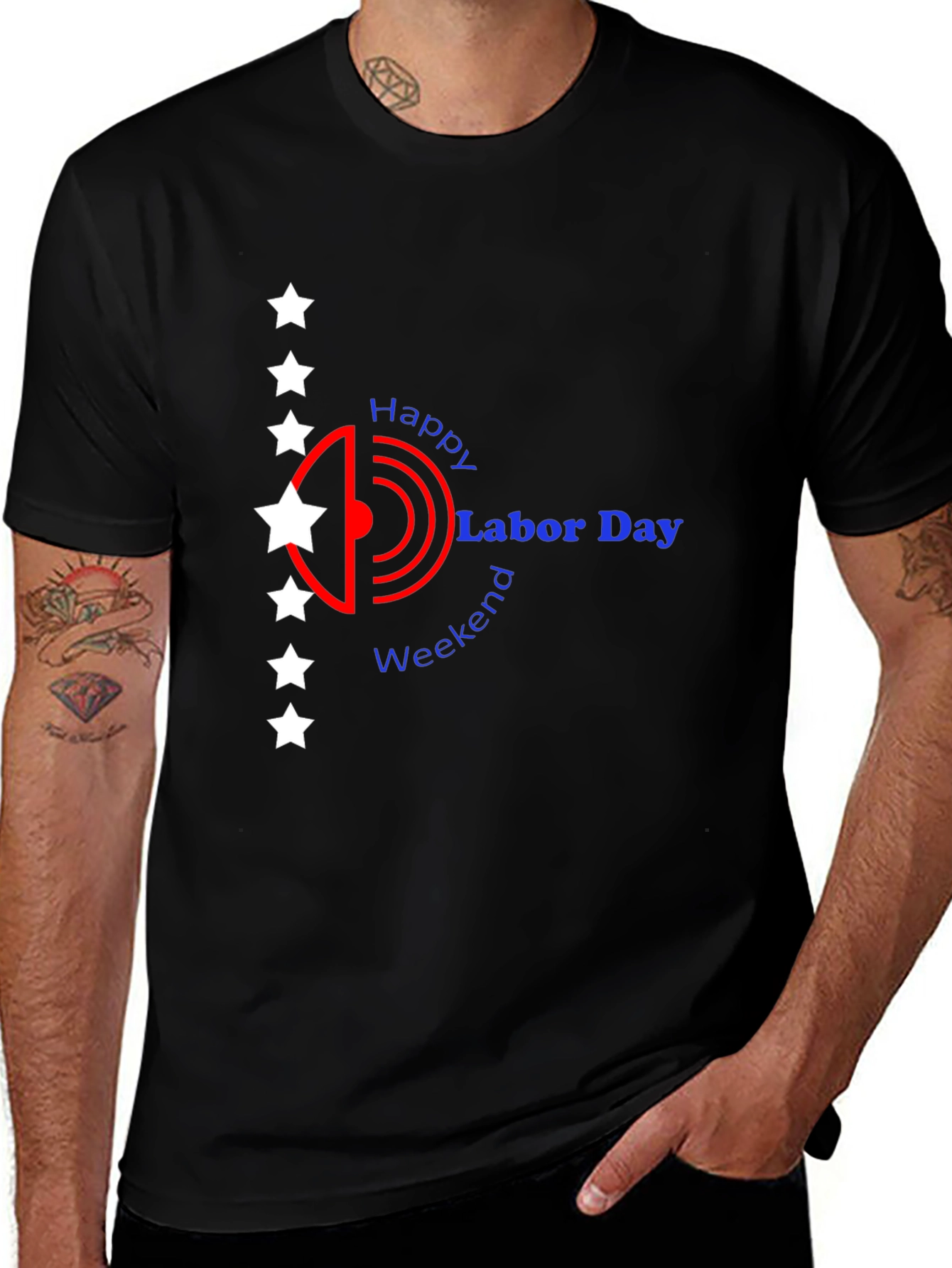 Happy Labor Day Weekend Black T-shirt