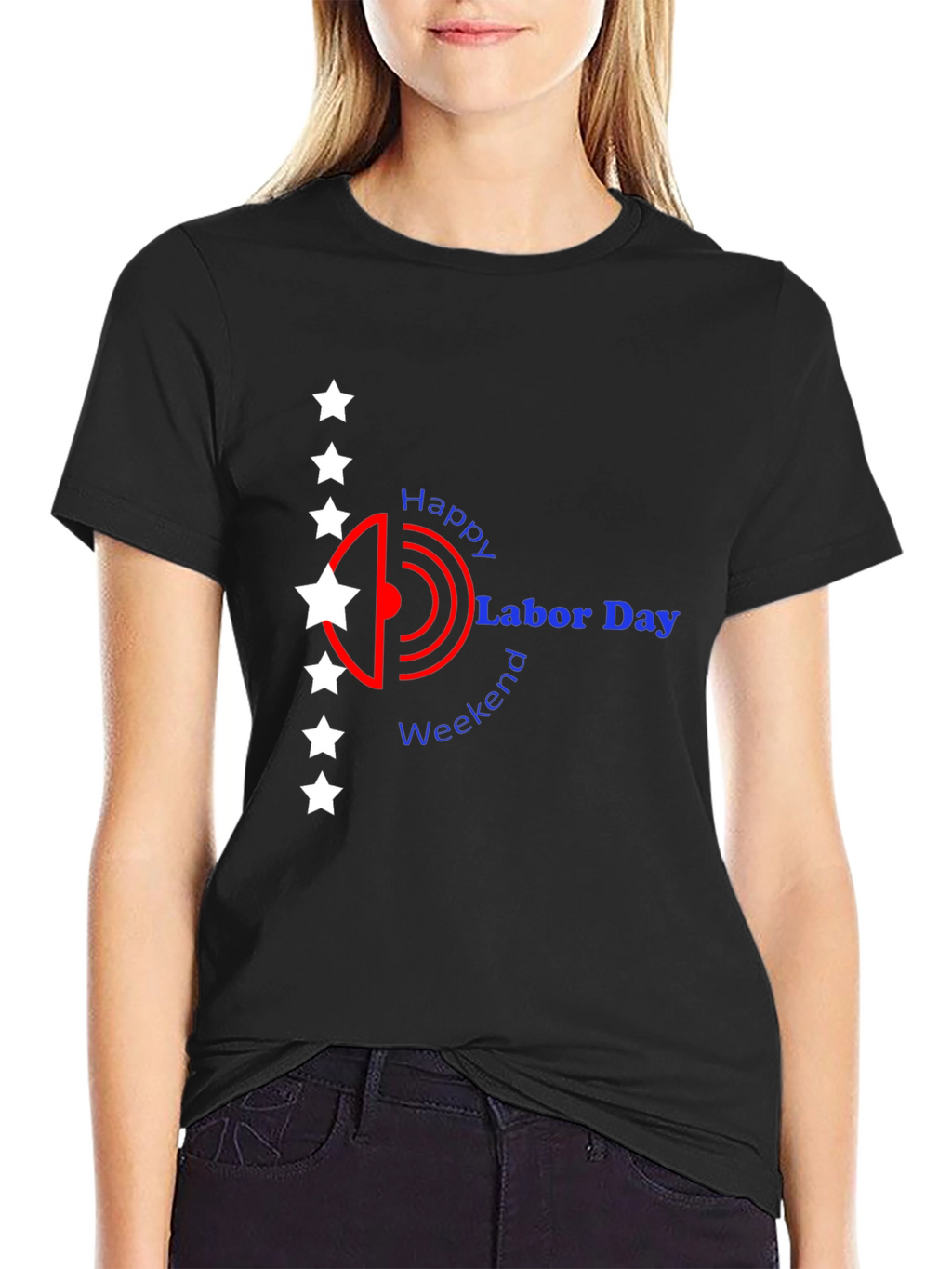Happy Labor Day Weekend Black T-shirt