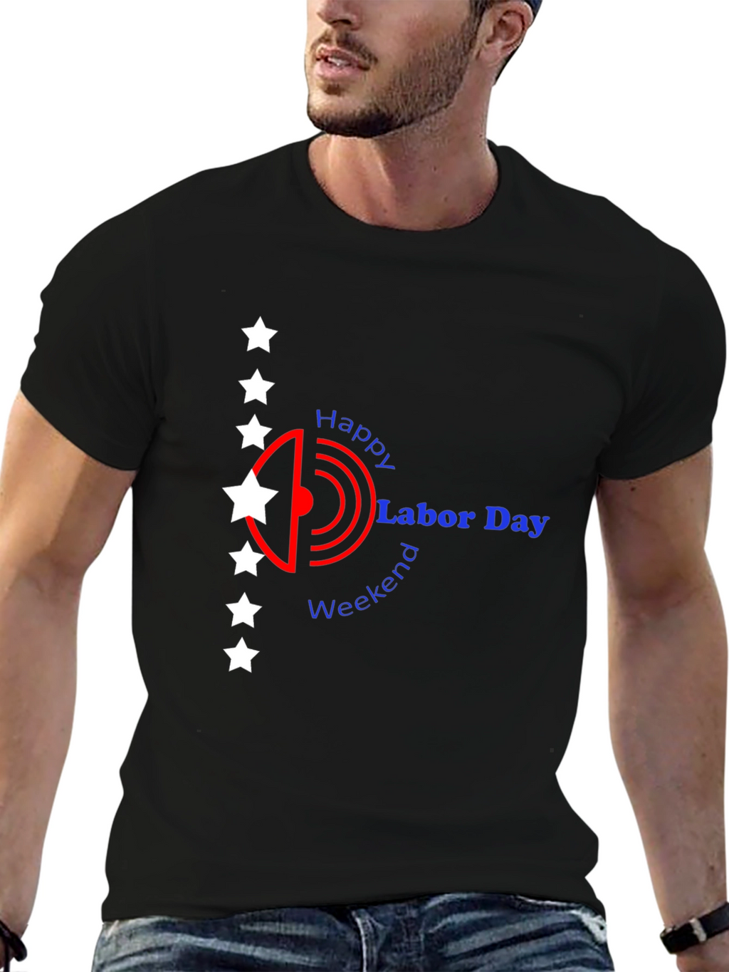 Happy Labor Day Weekend Black T-shirt