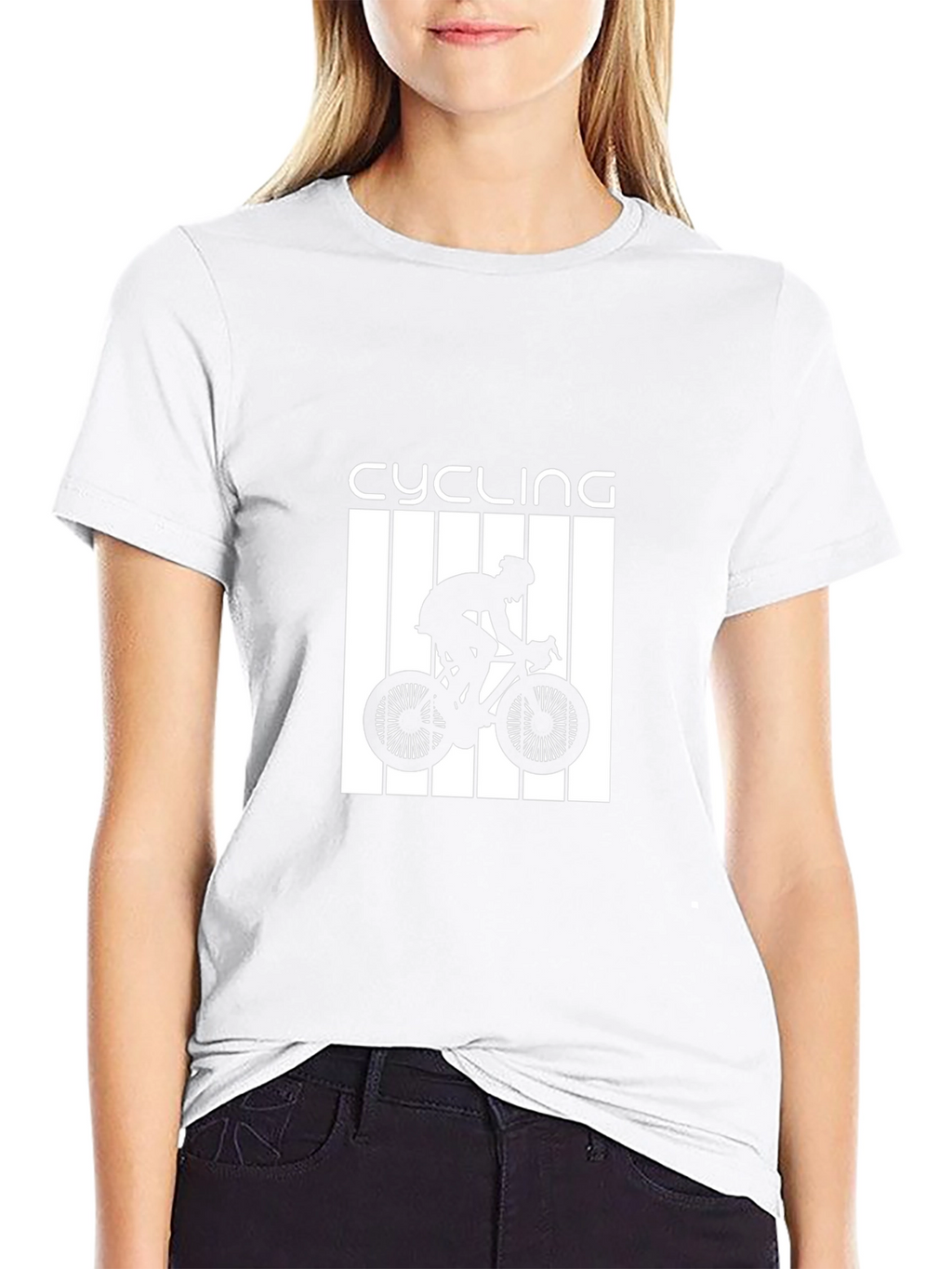 Black Cycling Graphic Tee