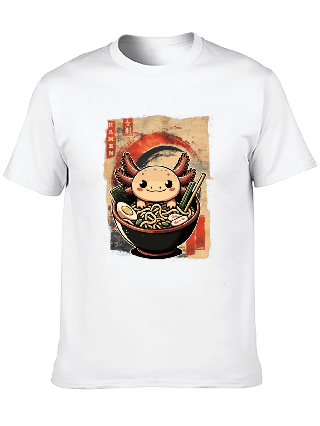 Axolotl Ramen Bowl Graphic Tee