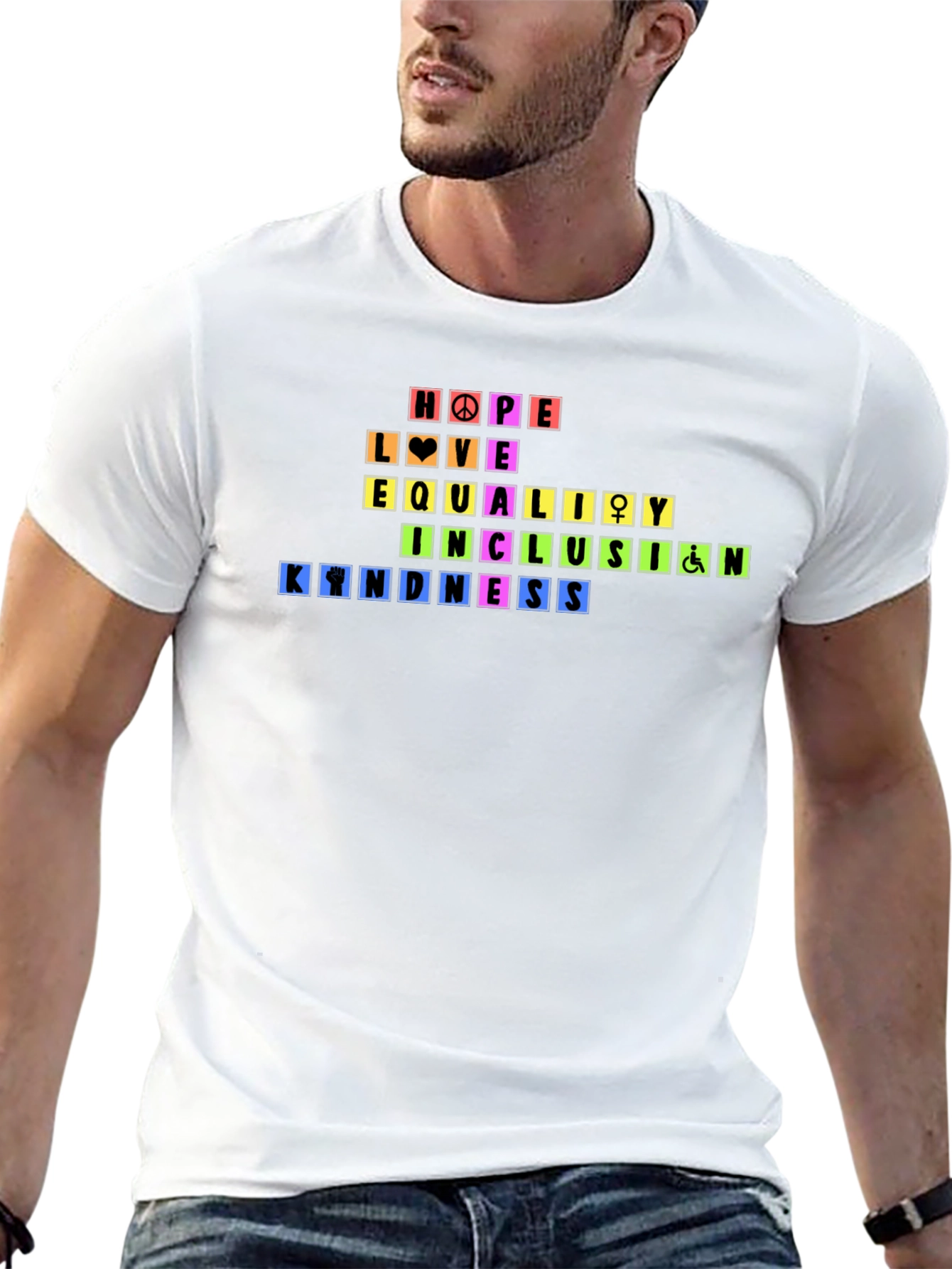 Rainbow Pride Hope Love Equality Kindness T-Shirt