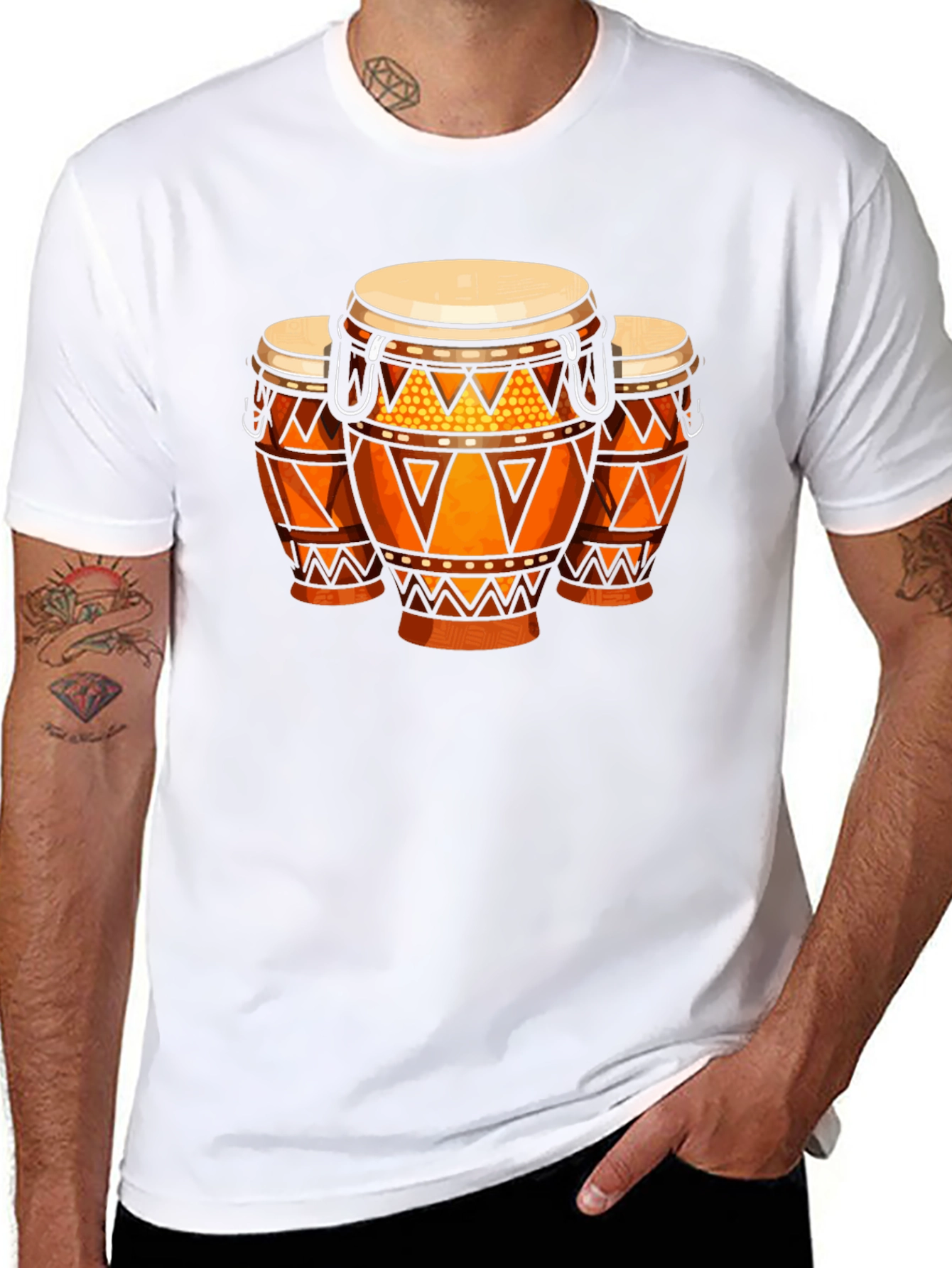 Conga Drum Graphic T-Shirt - Music Lover Tee
