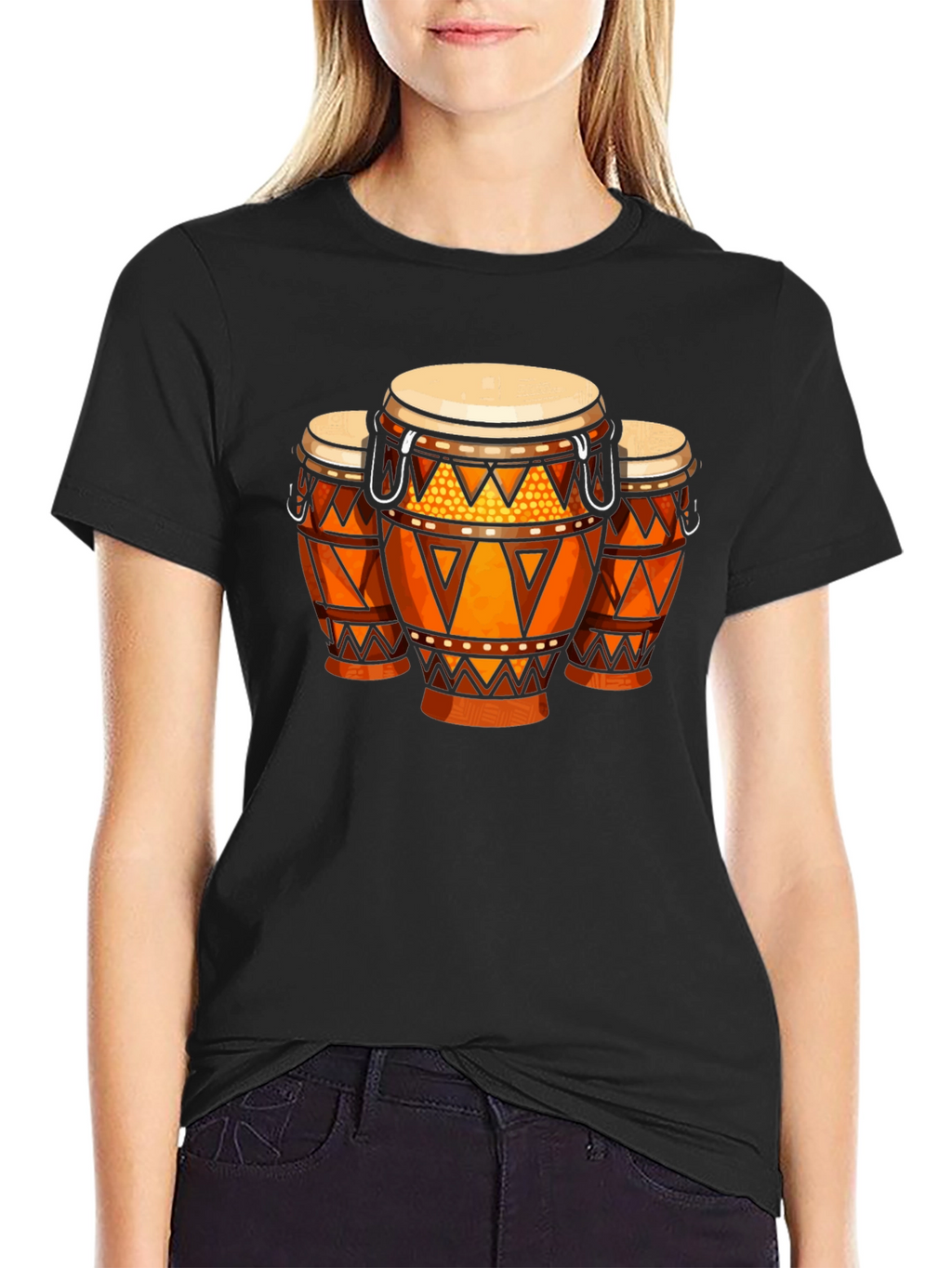 Conga Drum Graphic T-Shirt - Music Lover Tee