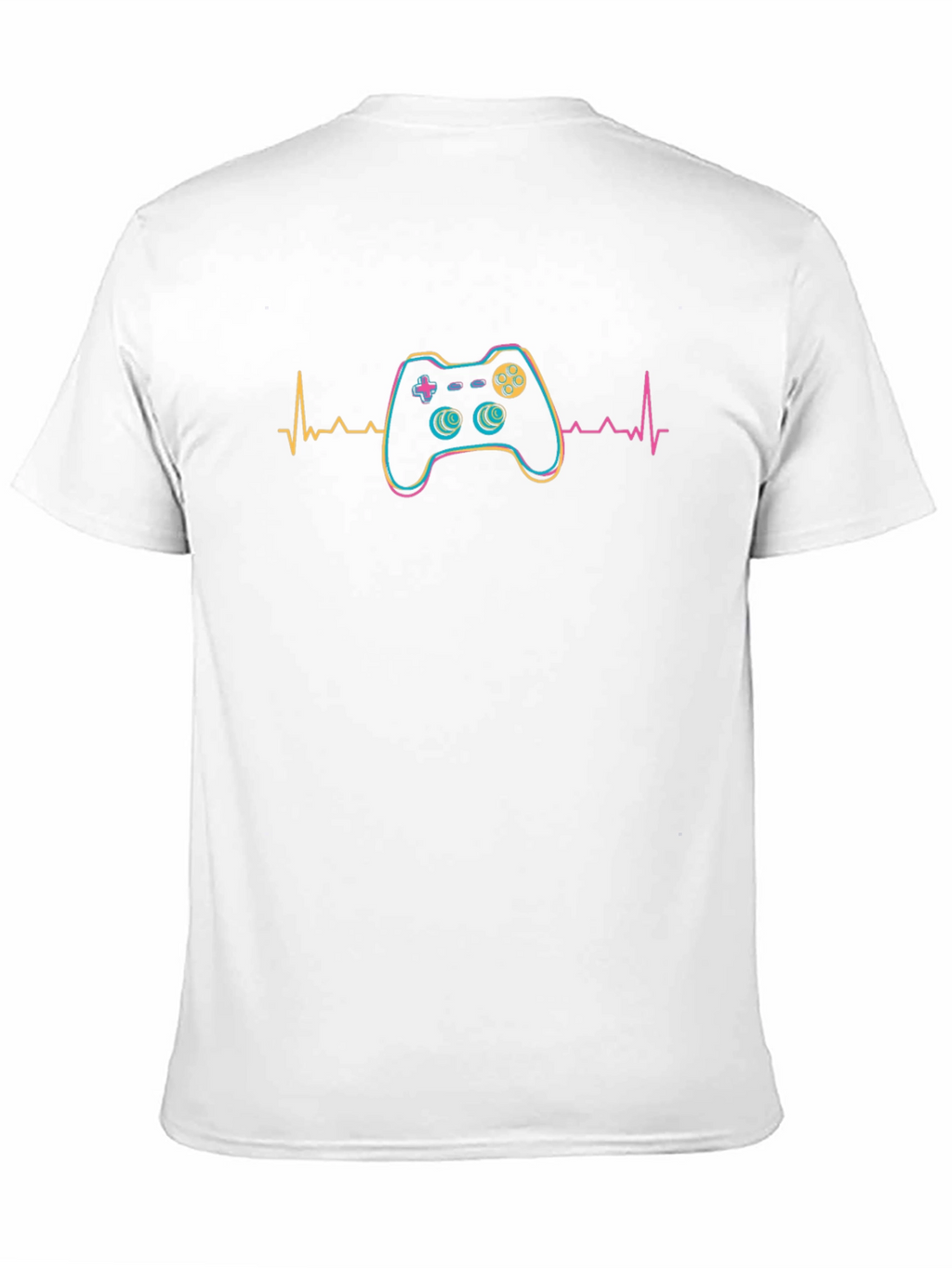 Gamer Heartbeat Graphic Tee - Black
