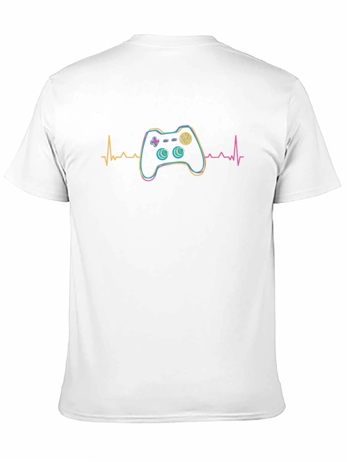 Gamer Heartbeat Graphic Tee - Black
