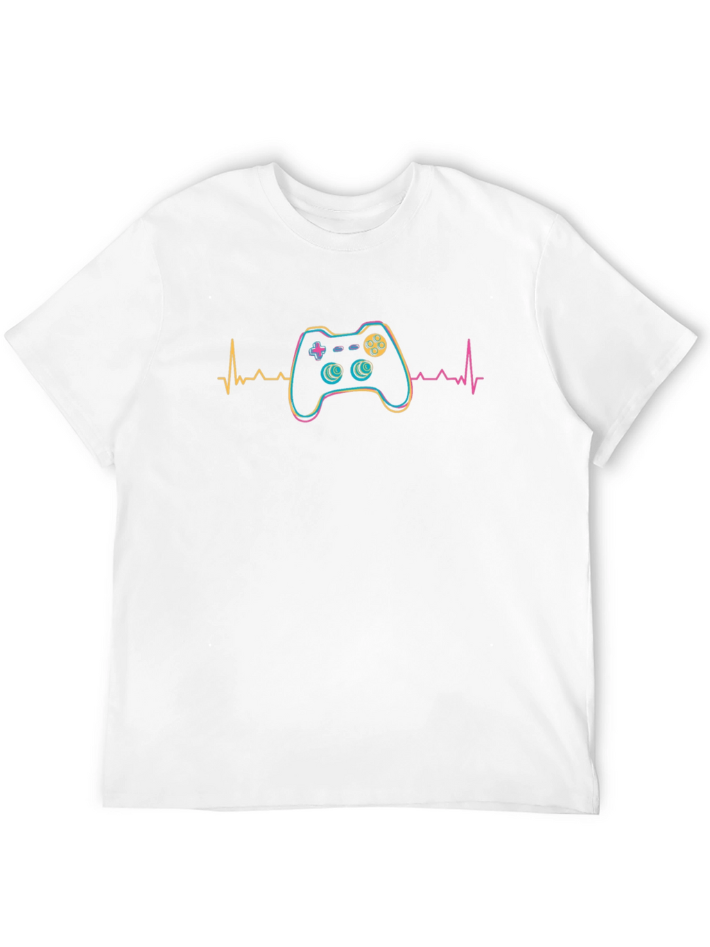 Gamer Heartbeat Graphic Tee - Black