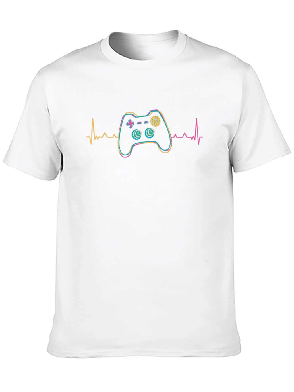 Gamer Heartbeat Graphic Tee - Black