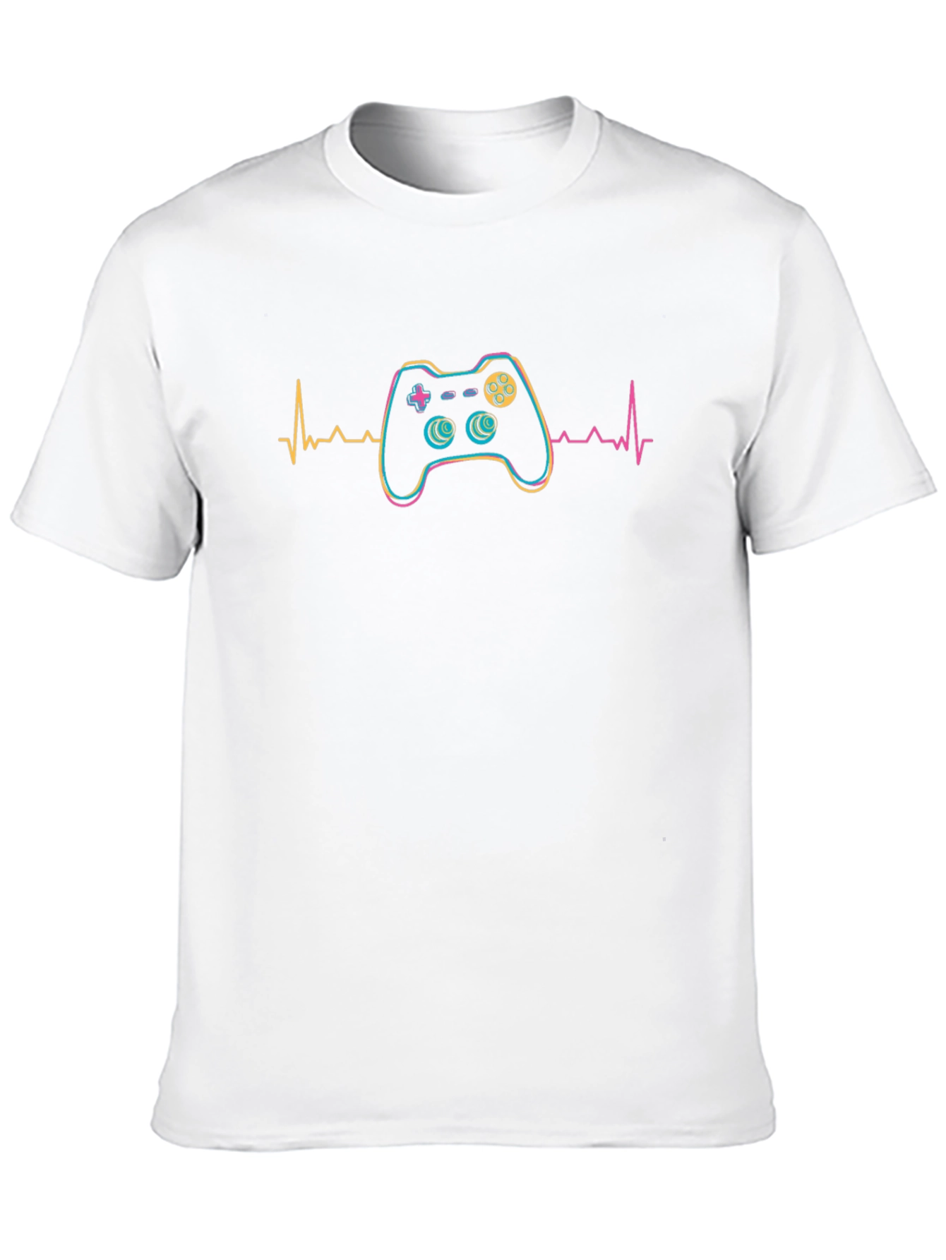 Gamer Heartbeat Graphic Tee - Black
