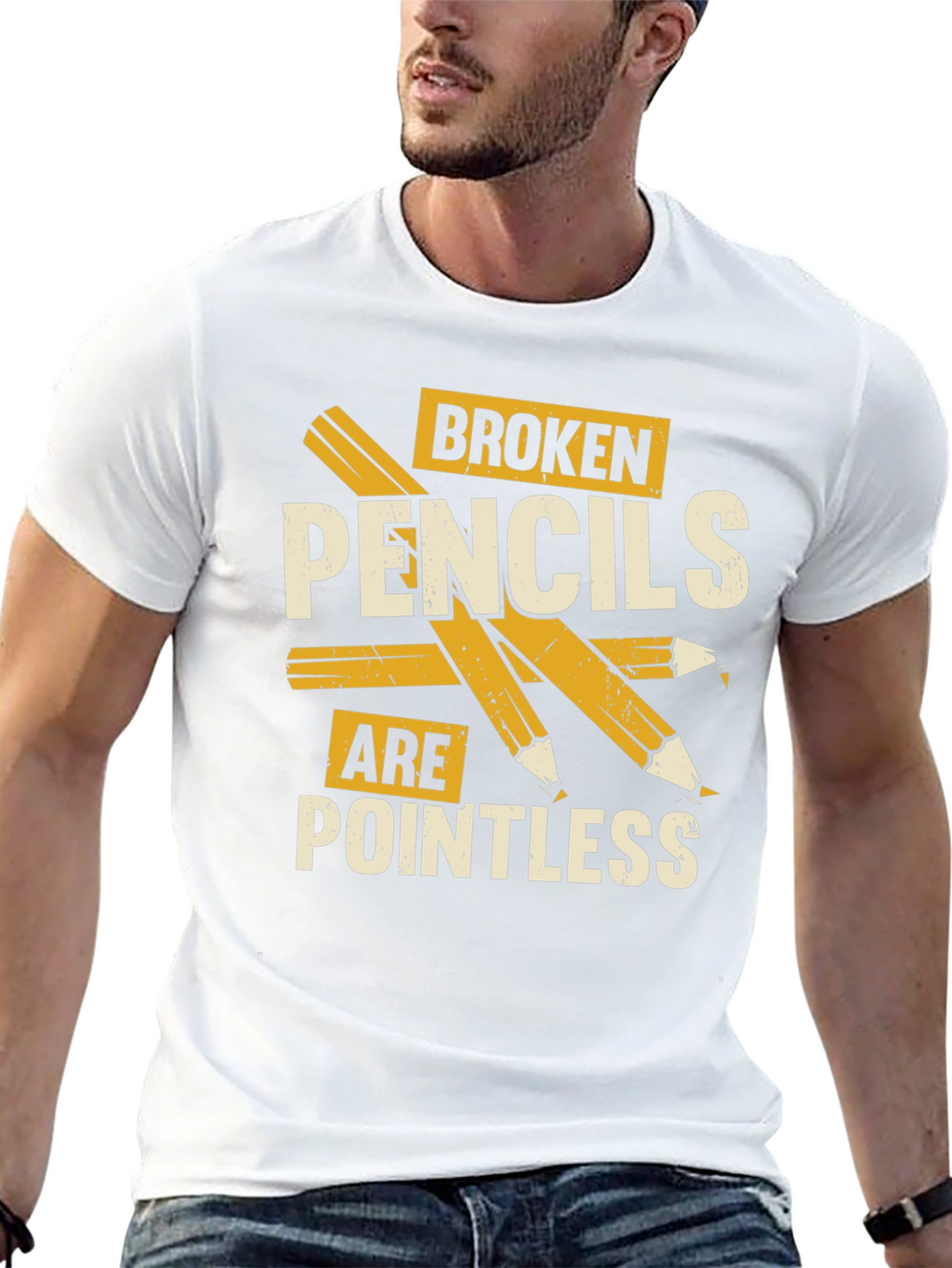 Broken Pencils Are Pointless Graphic T-Shirt