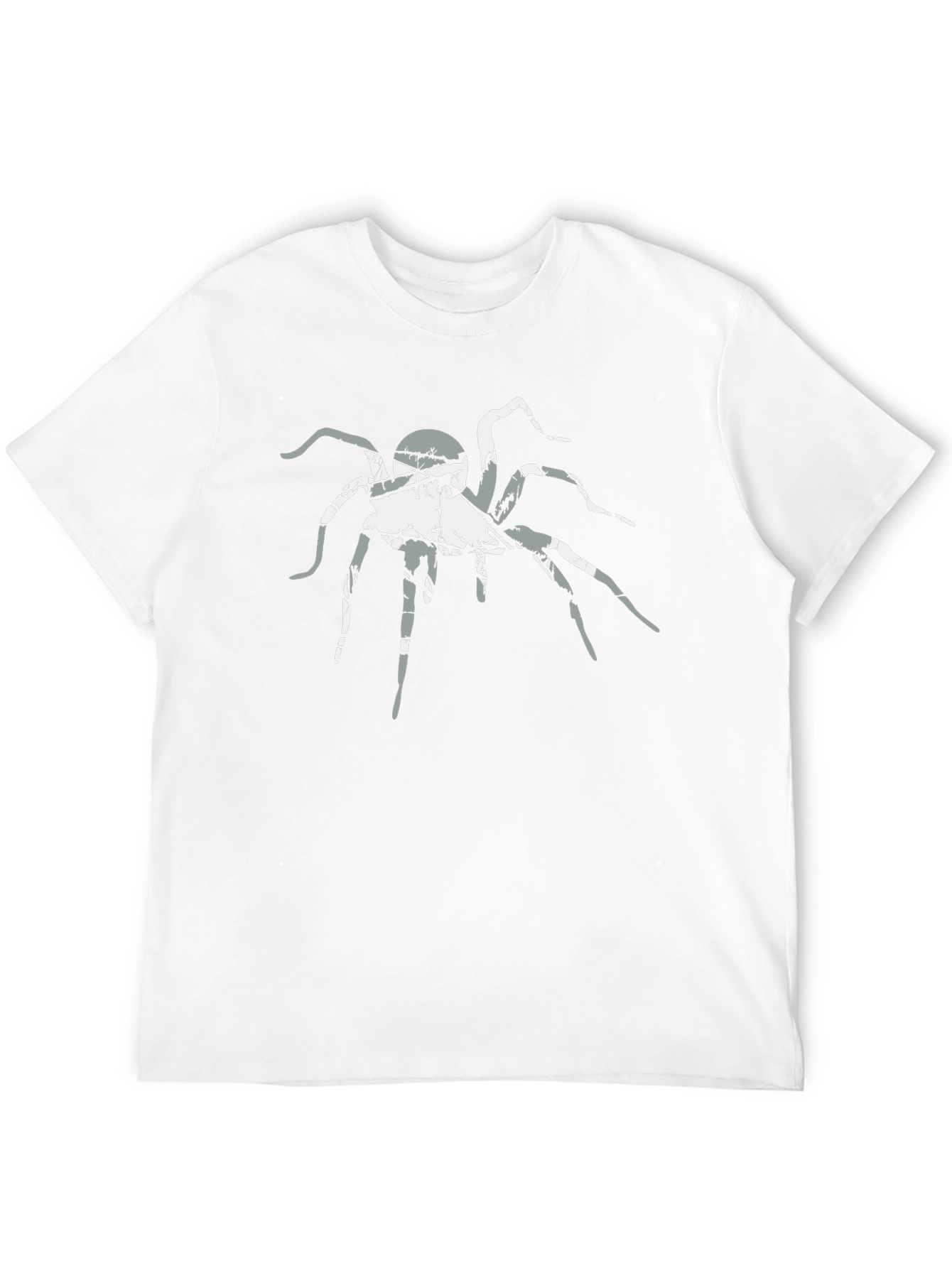 Graphic Spider Print Black T-Shirt