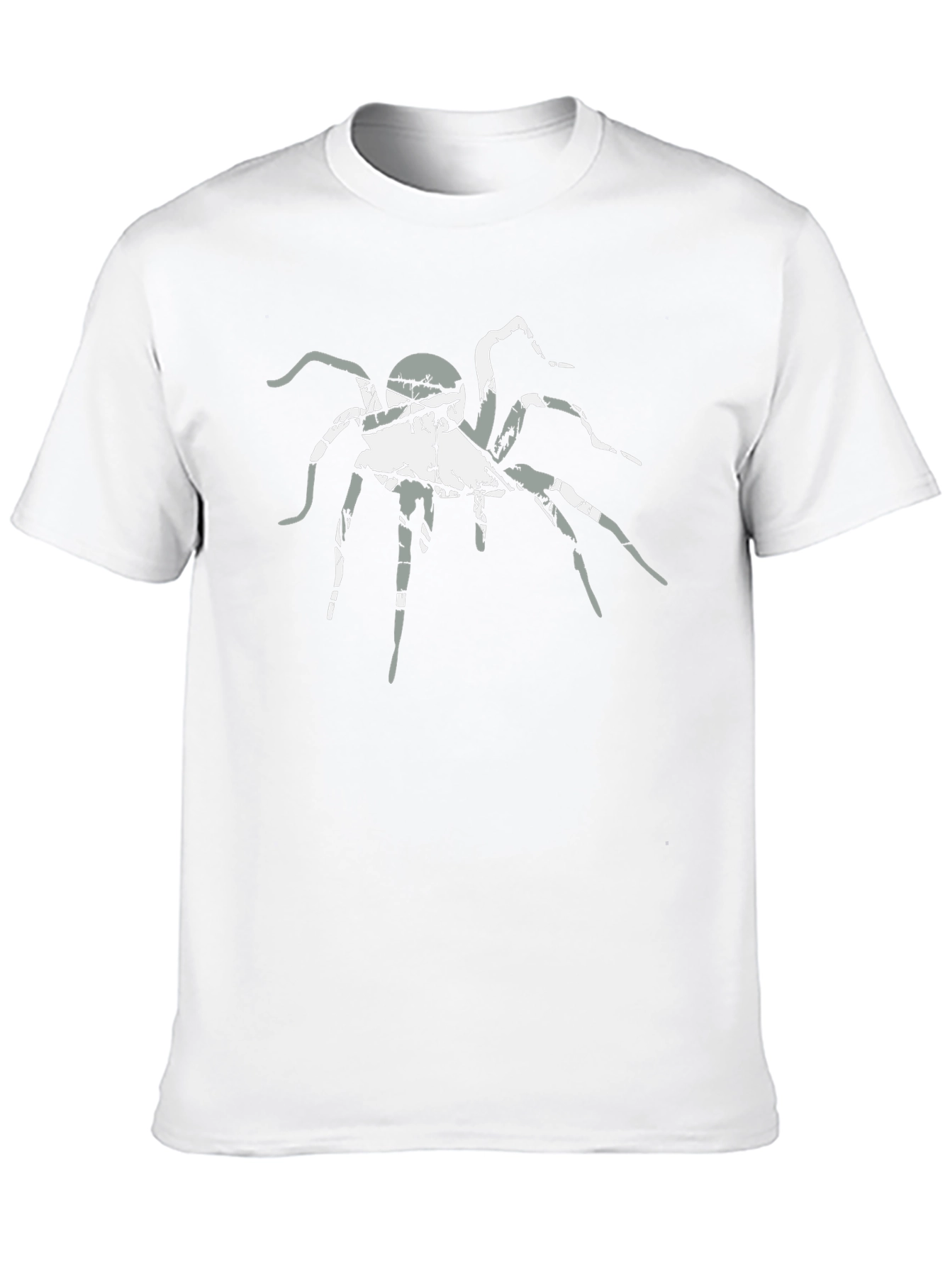 Graphic Spider Print Black T-Shirt