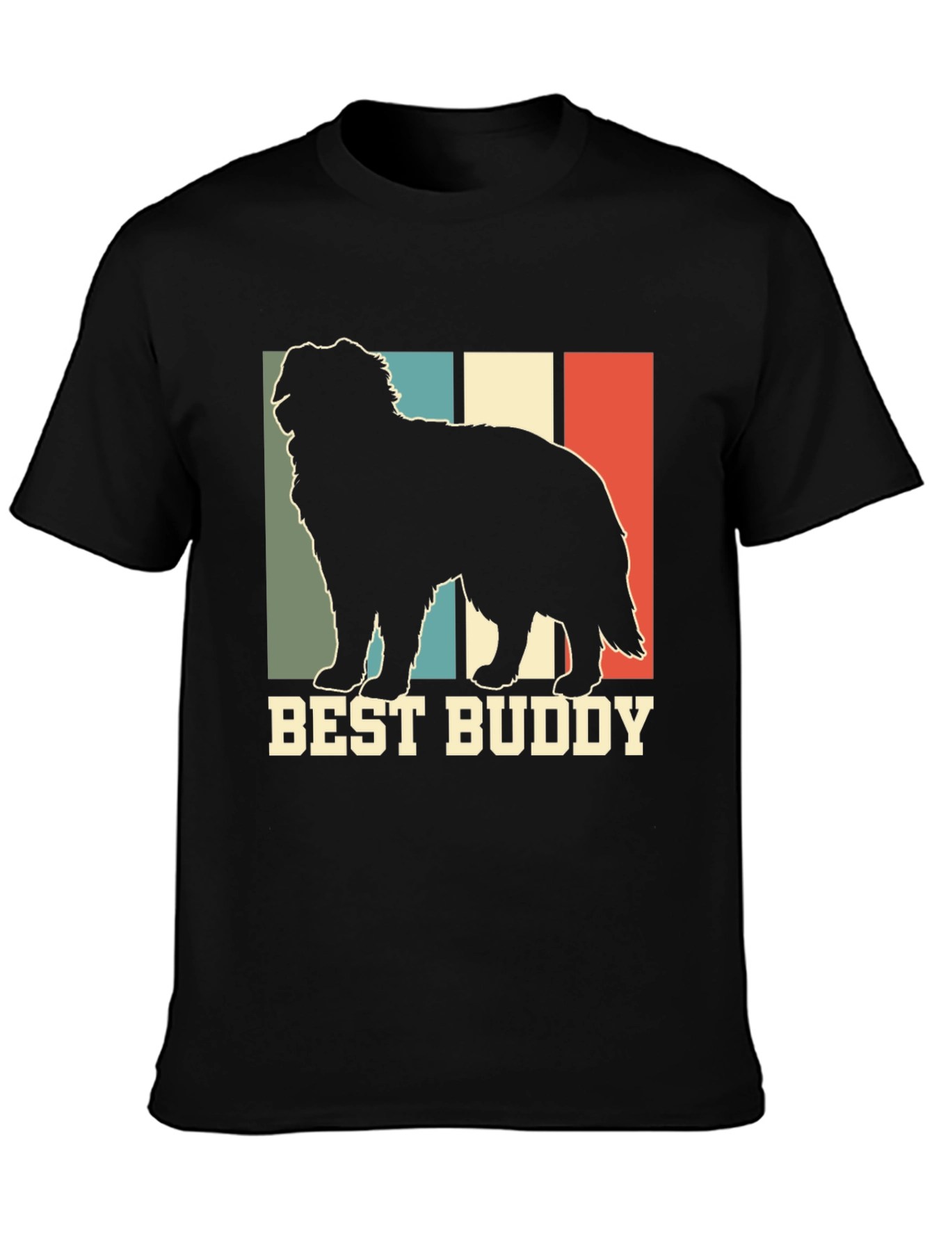 Best Buddy Dog T-Shirt - Retro Style Pet Lover Tee