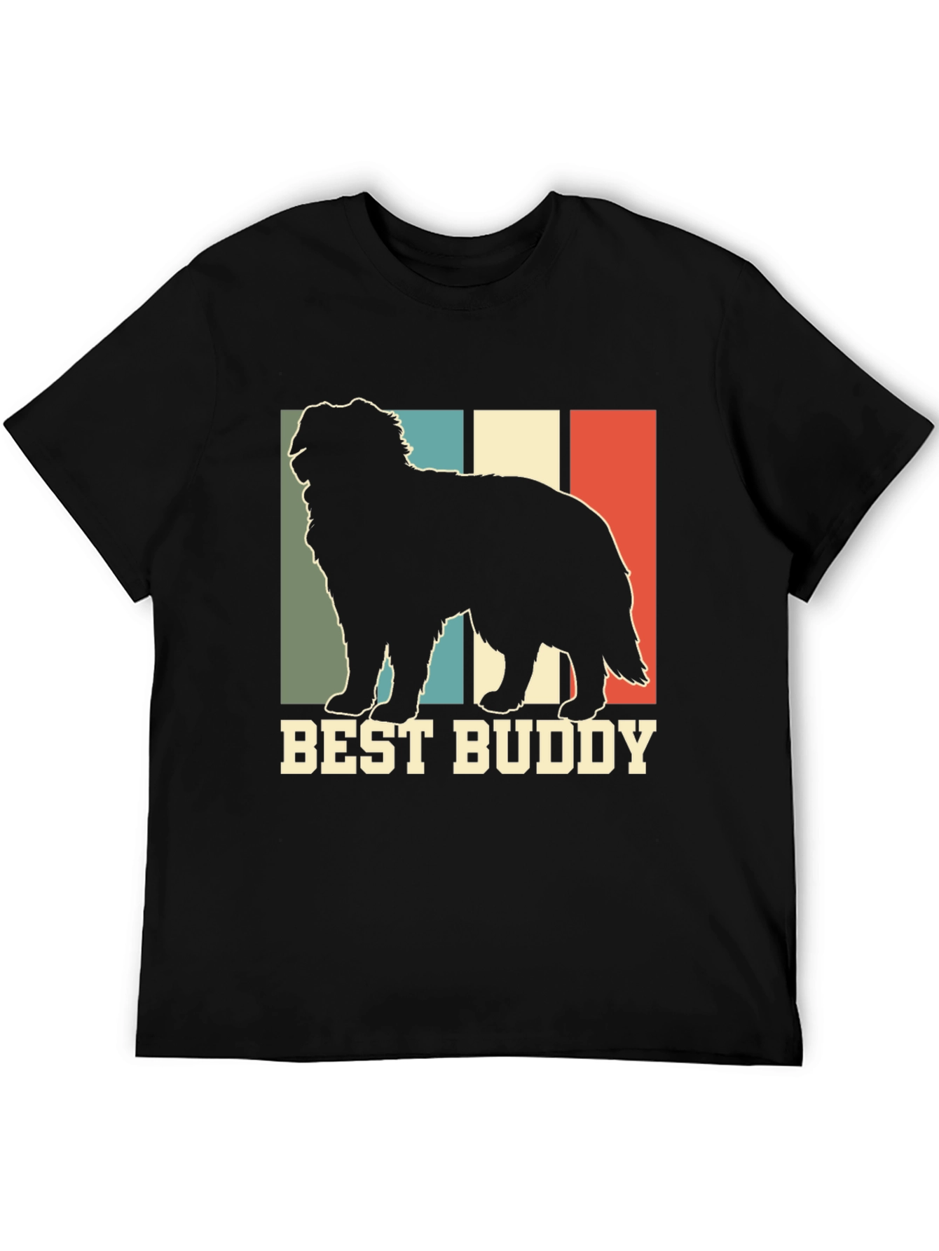 Best Buddy Dog T-Shirt - Retro Style Pet Lover Tee