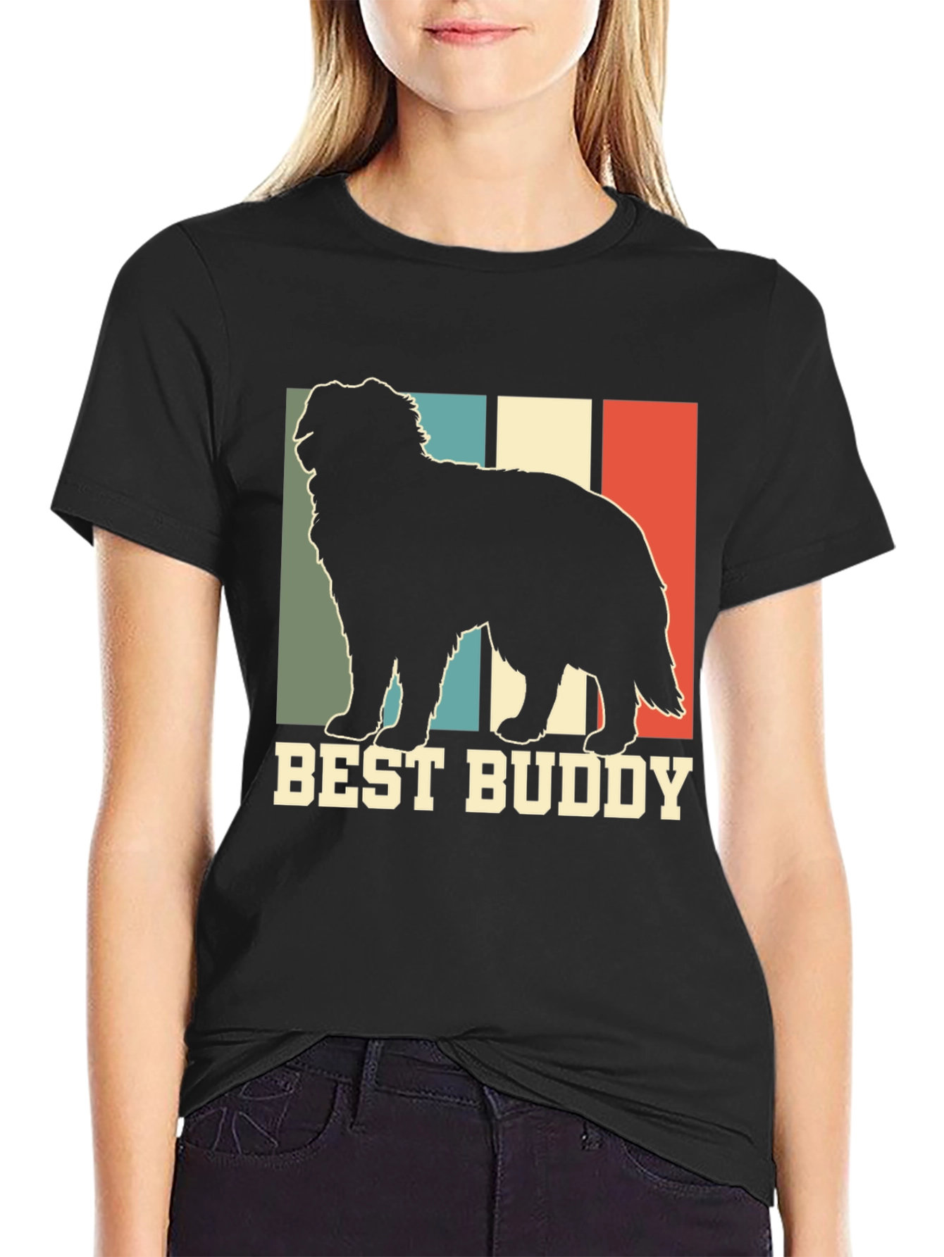 Best Buddy Dog T-Shirt - Retro Style Pet Lover Tee