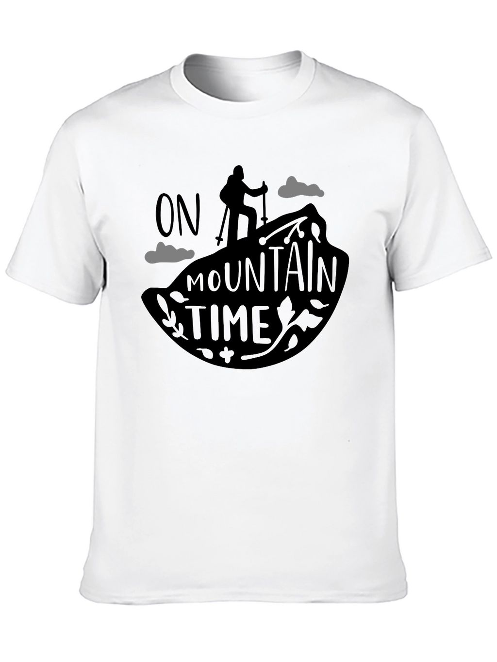On Mountain Time Black Graphic Tee