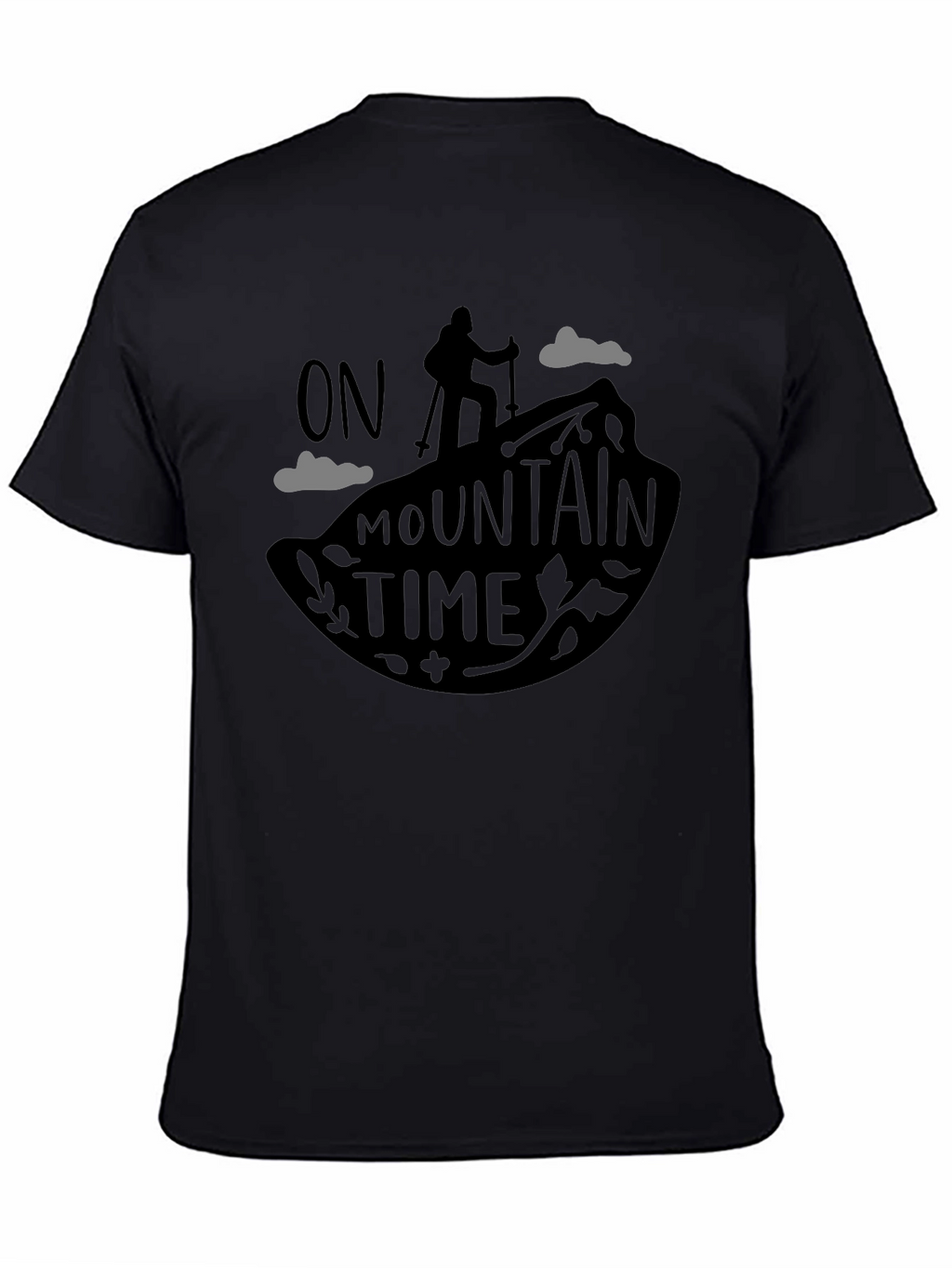 On Mountain Time Black Graphic Tee