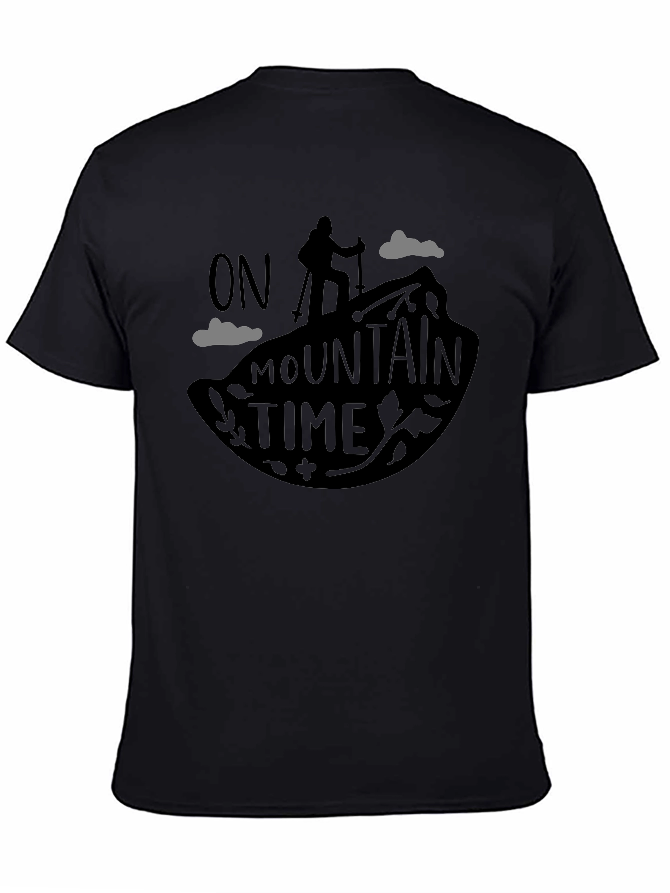 On Mountain Time Black Graphic Tee