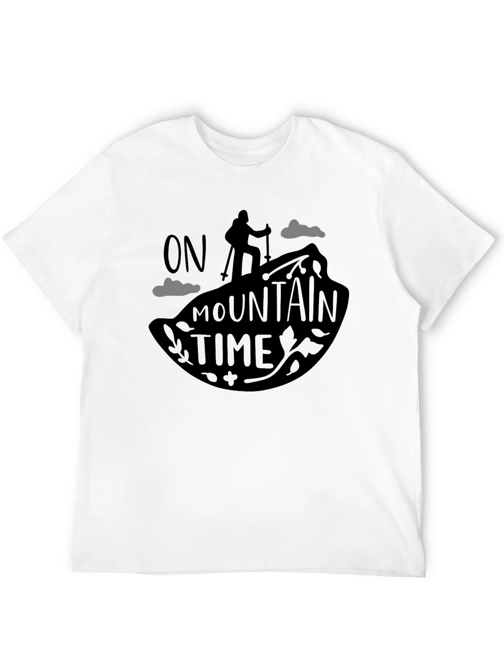 On Mountain Time Black Graphic Tee