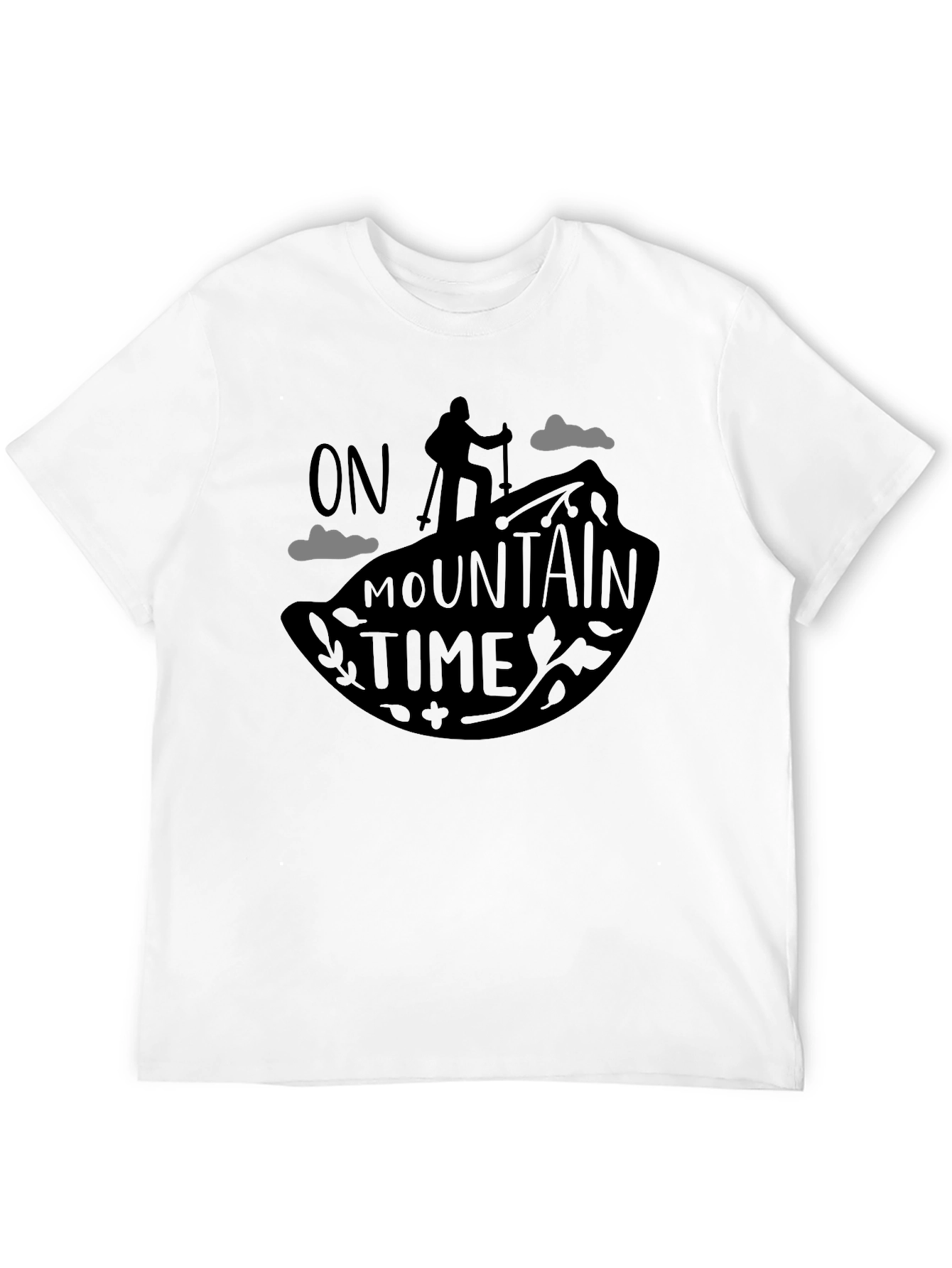 On Mountain Time Black Graphic Tee