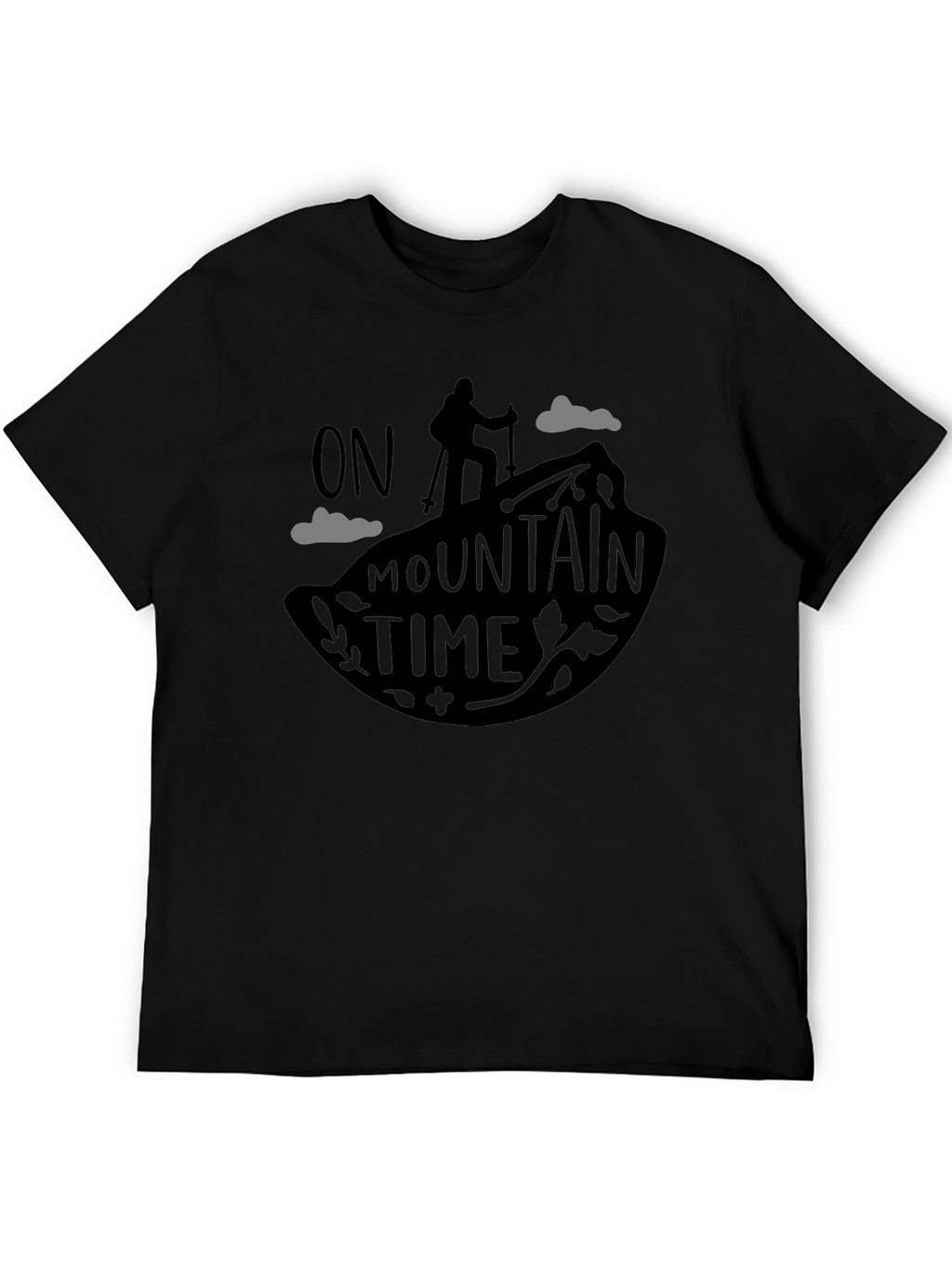 On Mountain Time Black Graphic Tee