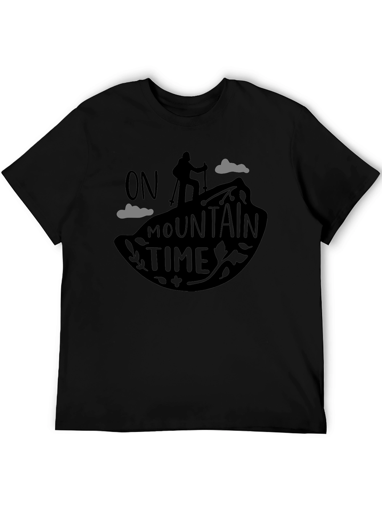 On Mountain Time Black Graphic Tee