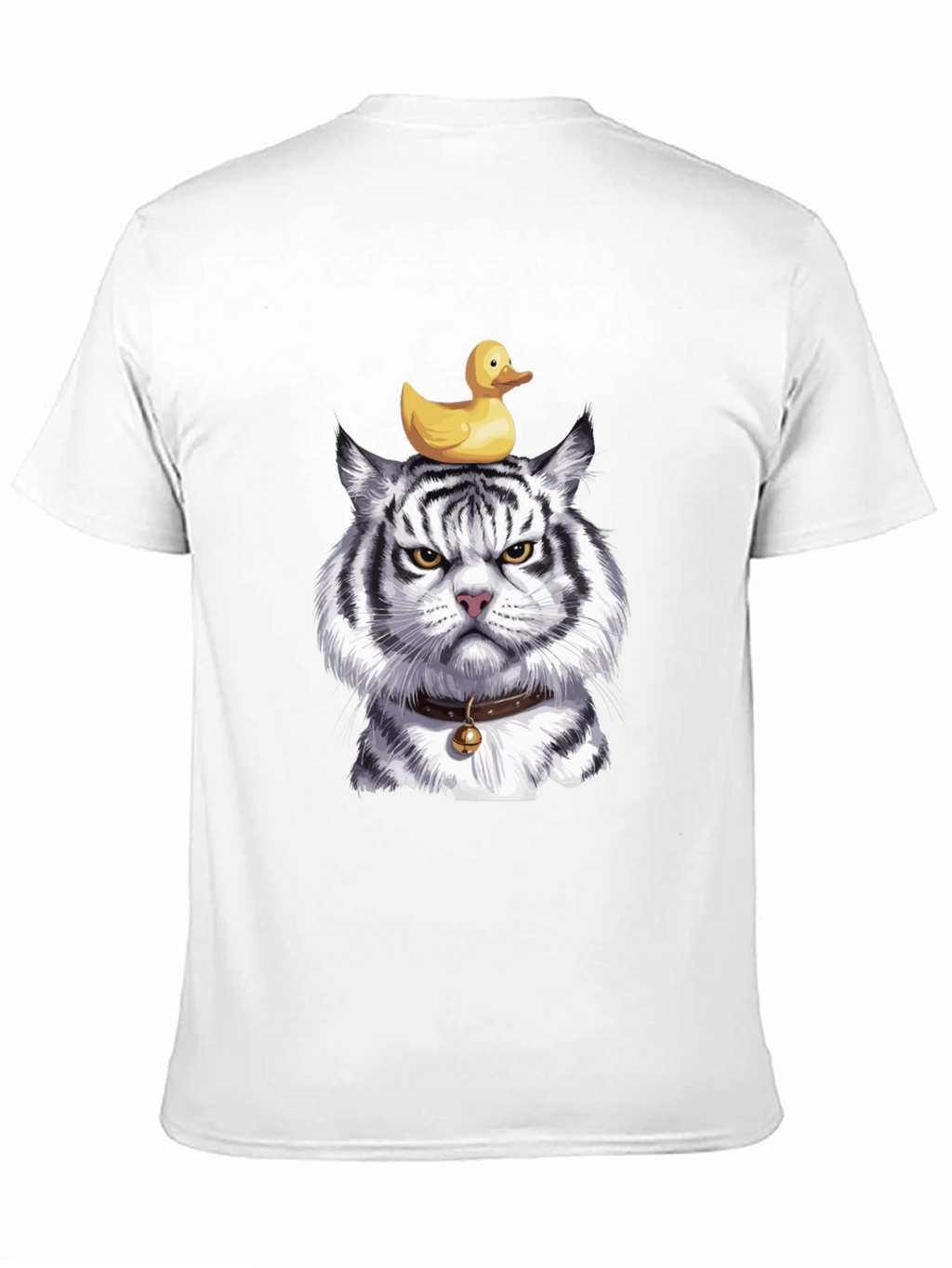 Tiger with Duck on Head Graphic Tee