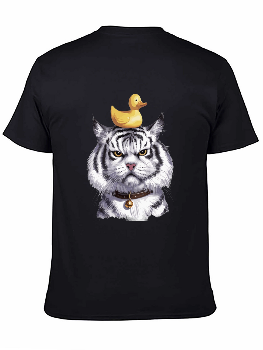 Tiger with Duck on Head Graphic Tee