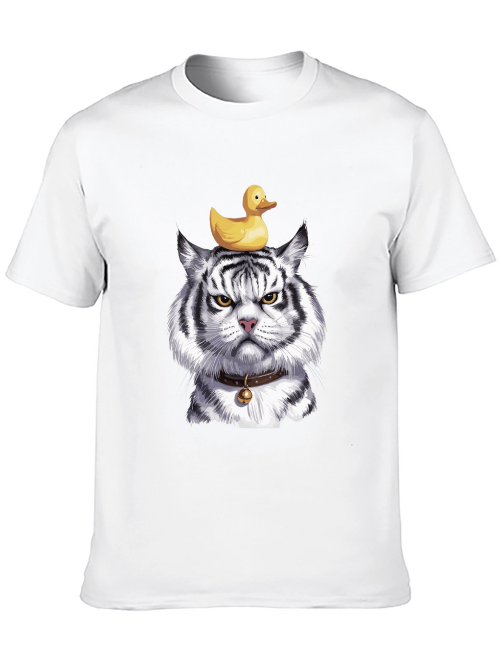 Tiger with Duck on Head Graphic Tee