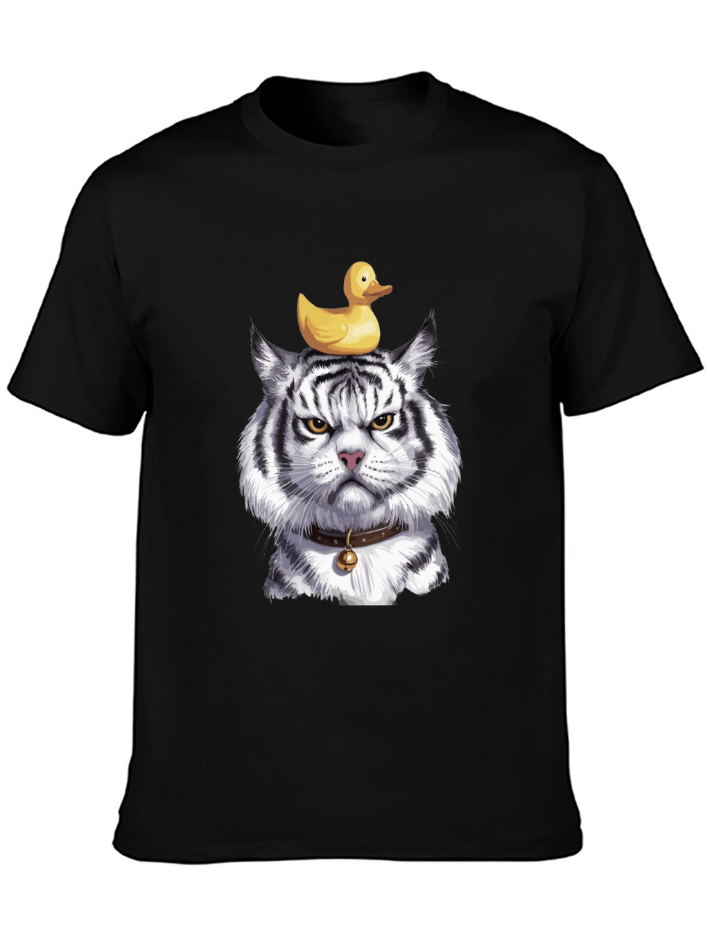 Tiger with Duck on Head Graphic Tee