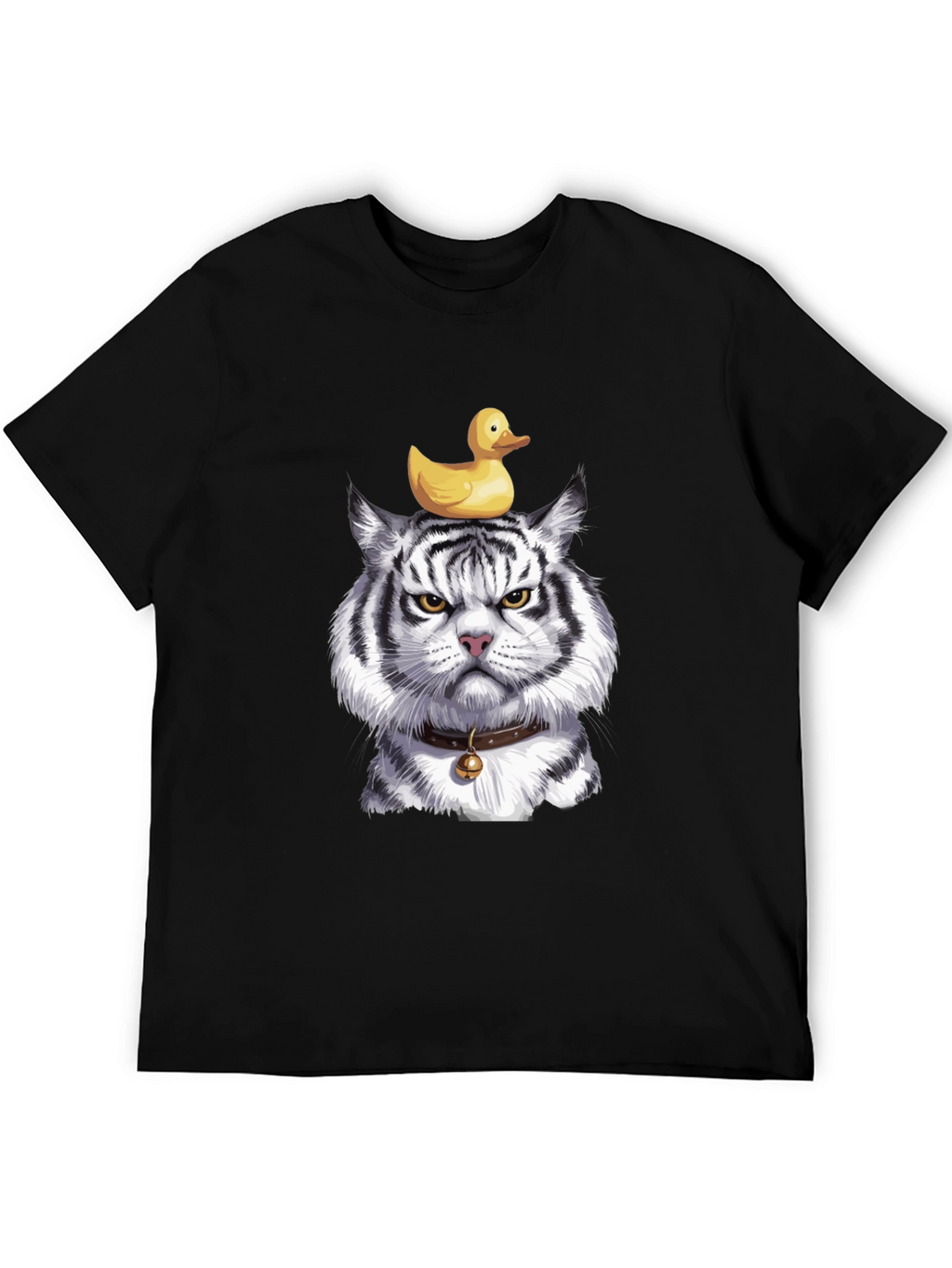 Tiger with Duck on Head Graphic Tee
