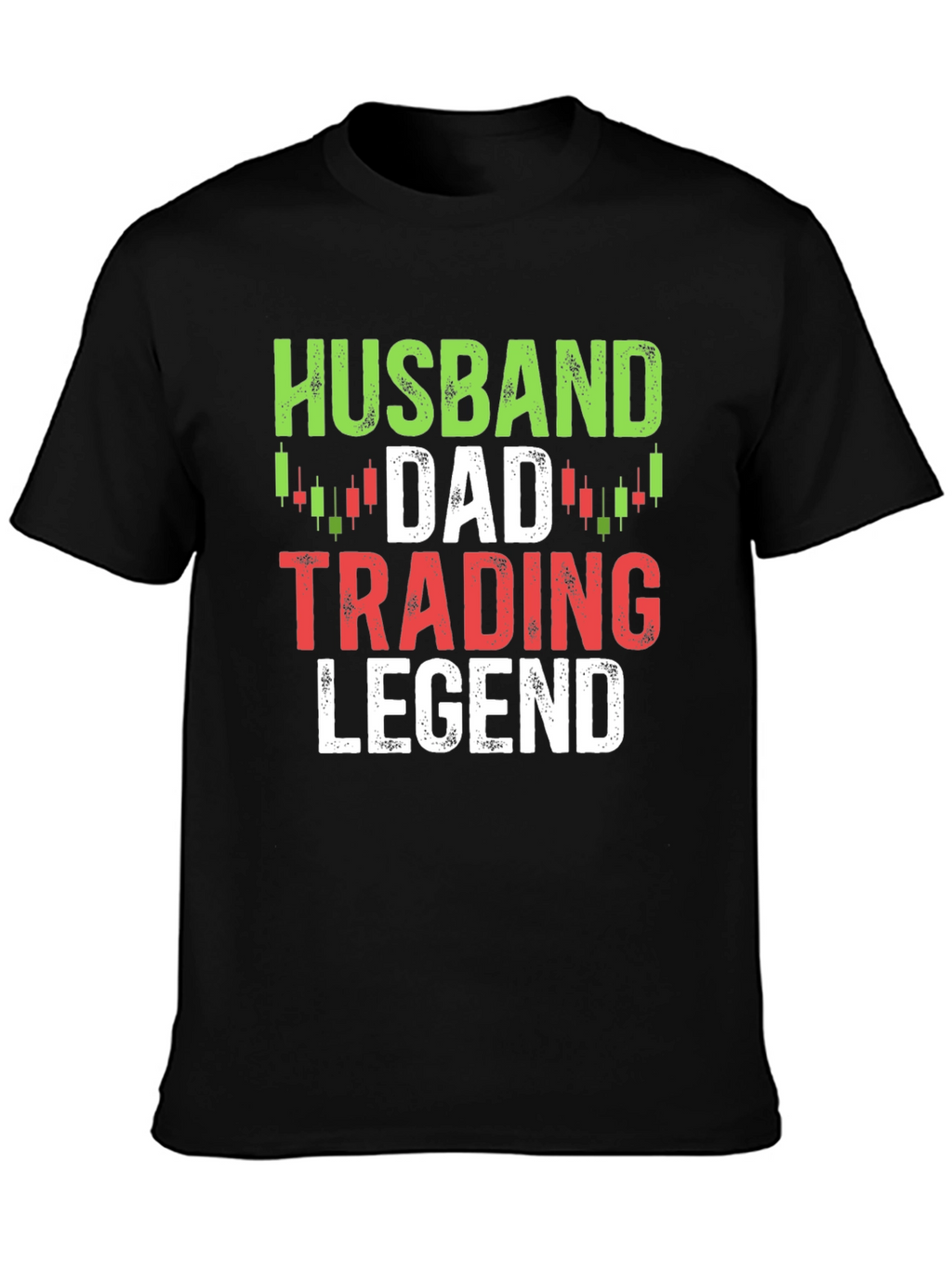Husband Dad Trading Legend Black T-Shirt