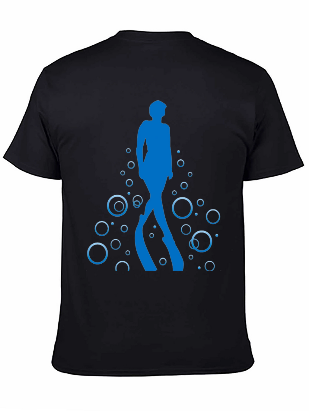 Diver Silhouette Black T-Shirt