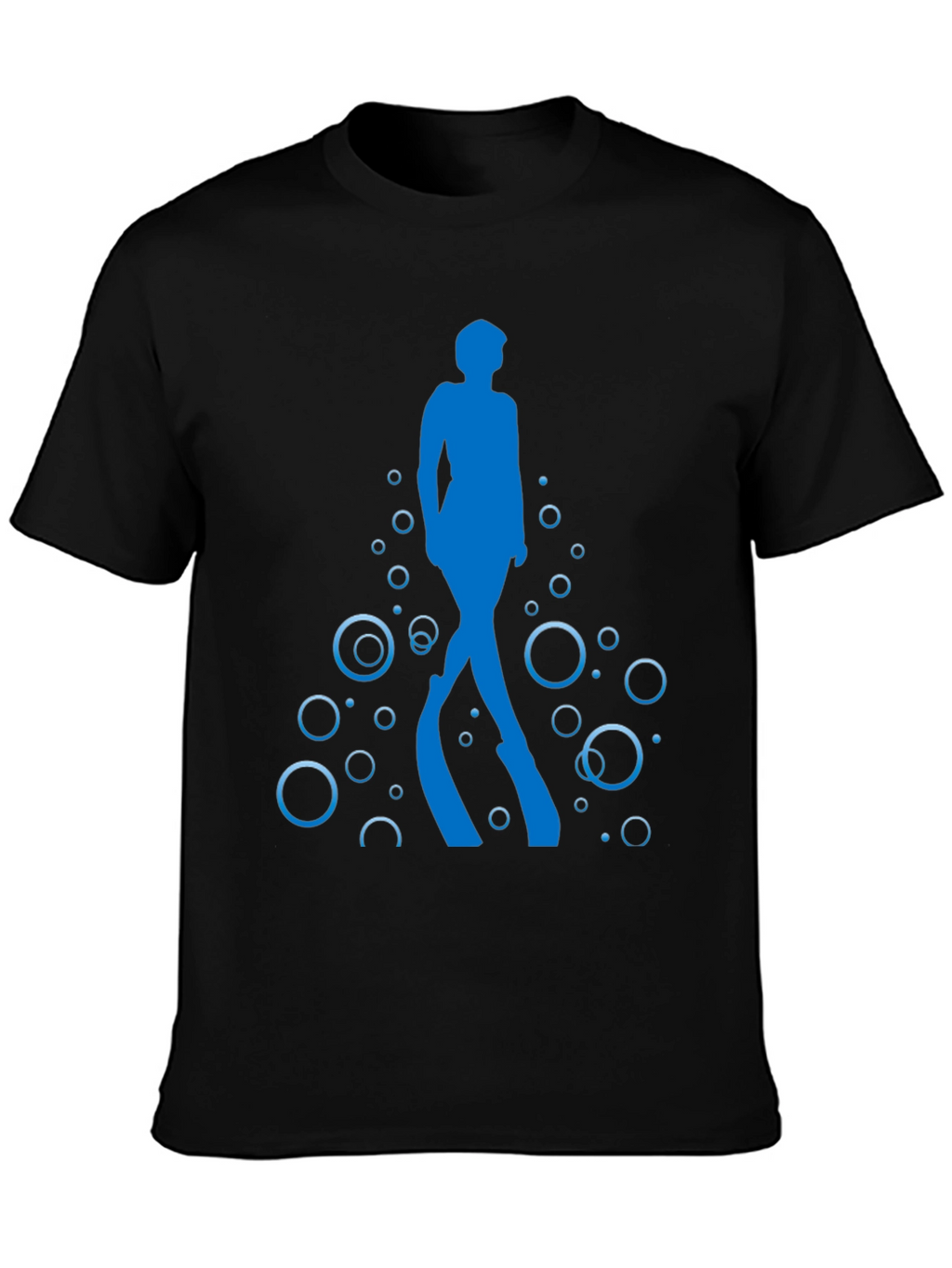 Diver Silhouette Black T-Shirt